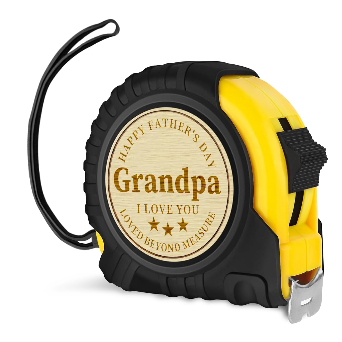Grandpa Gifts Tape Measure Father's Day Christmas Thanksgiving Birthday Gifts for Grandpa I Love You 25 Ft Measuring Tape Retractable