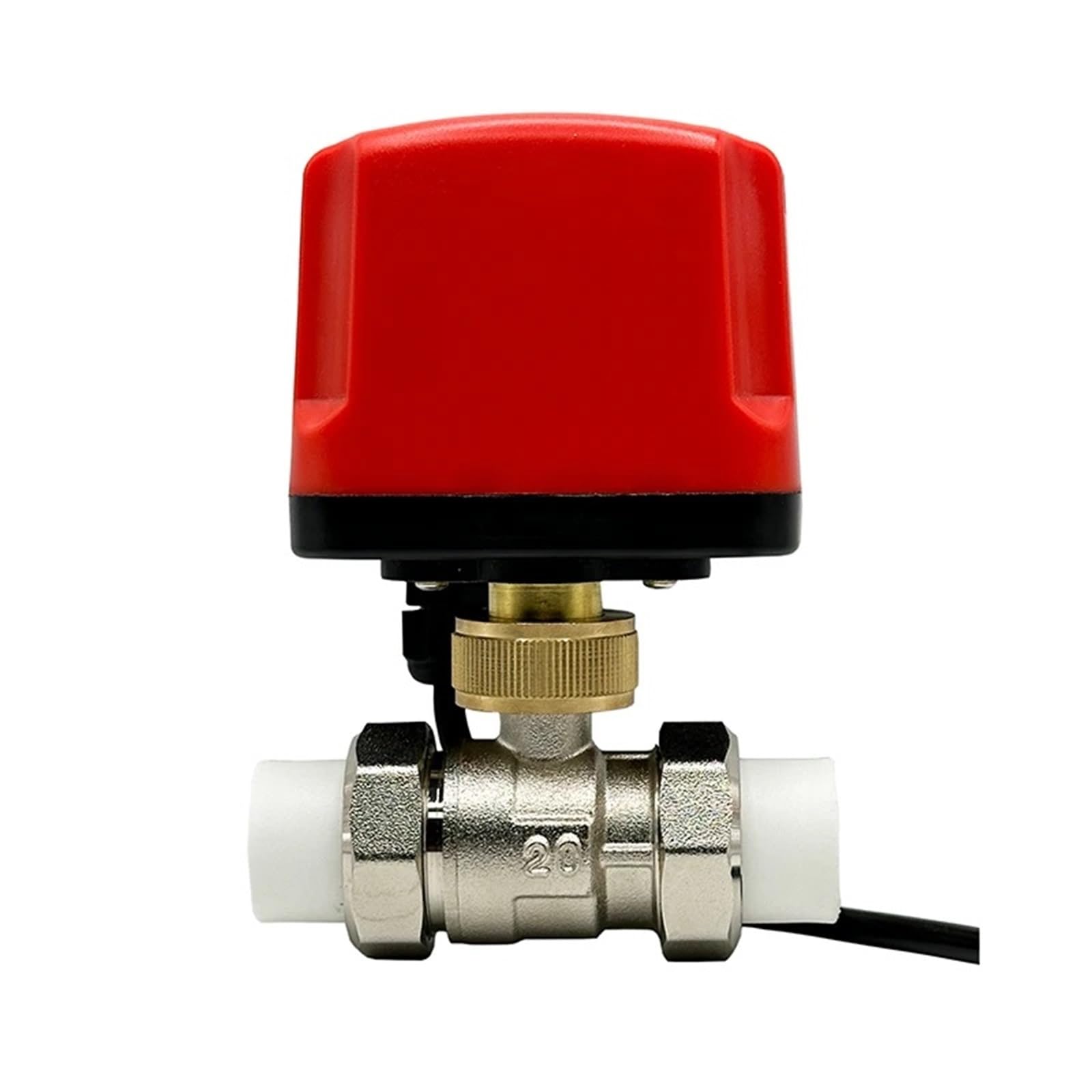 WQGQPXOB Brass IP65 Waterproof PPR Motorized Ball Valve 3-Wire or 2 Wire PPR50 Electric Big Torque Metal Motor(220VAC-CR04)