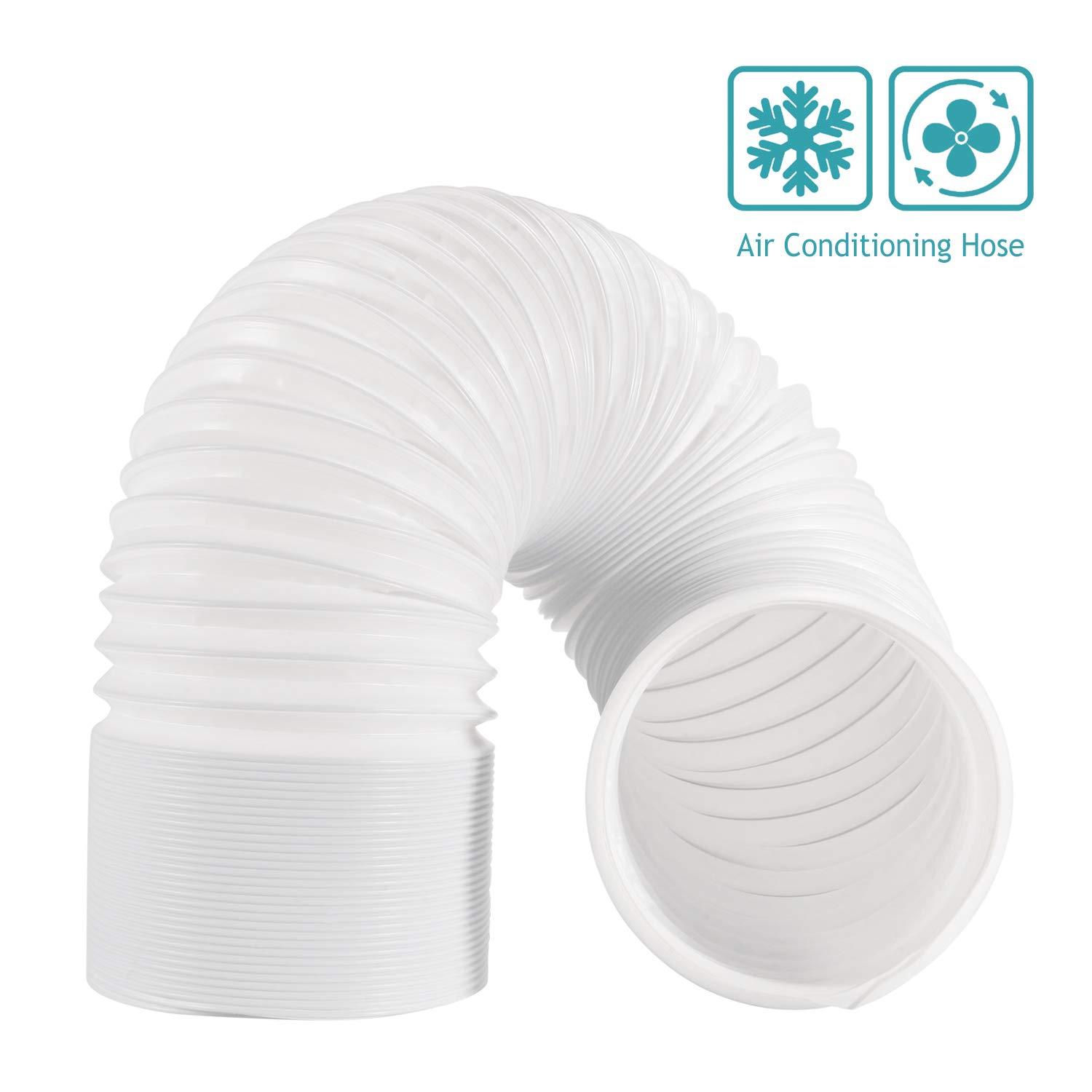 HG Power 6 Inch Air Conditioner Hose, 6.56ft Long Intake/Exhaust Hose