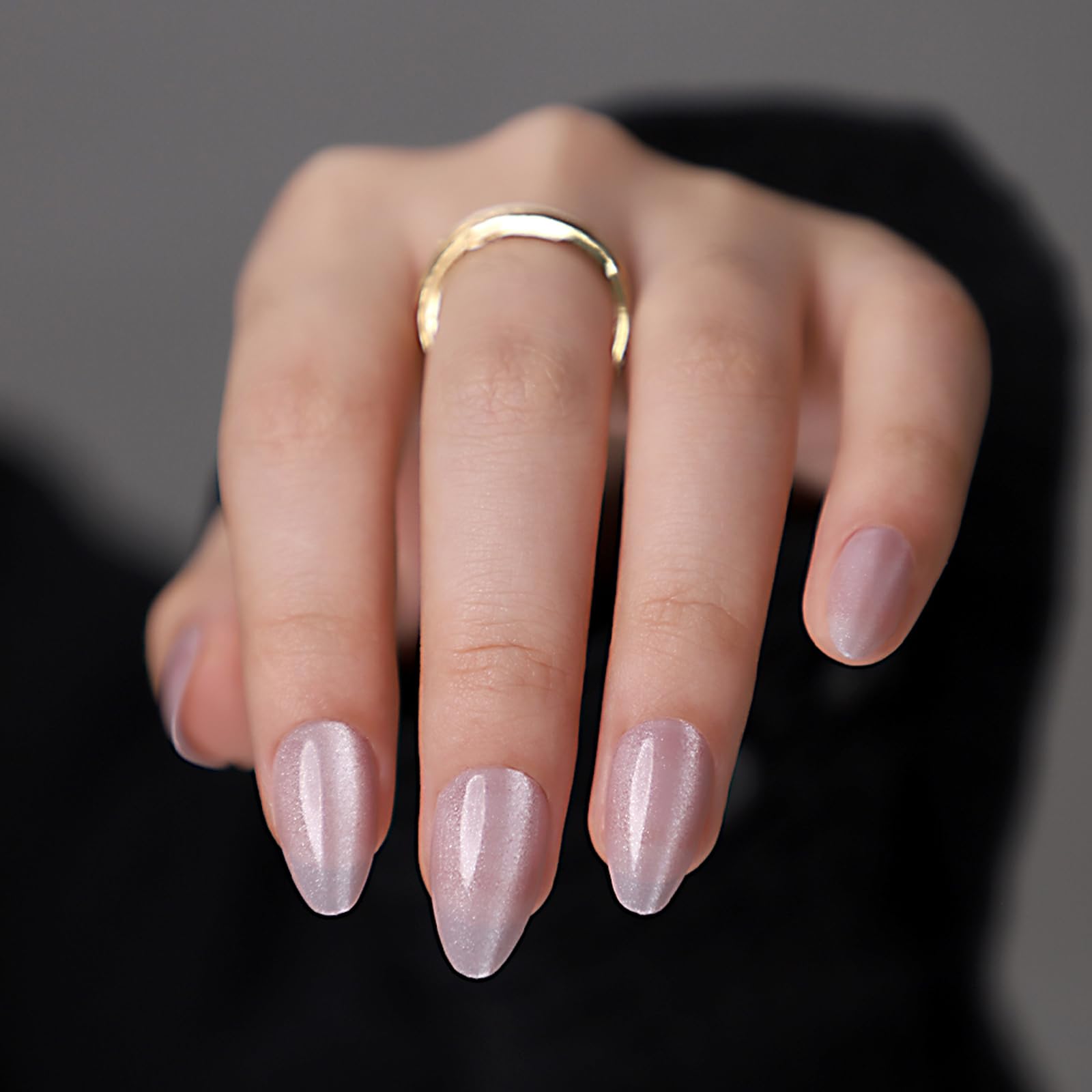 24 Stück French-Kunstnägel – Aufdrücknägel – Volldeckende Kunstnägel in Nude-Weiß, quadratisch, zum Aufkleben – French-Fake-Nägel zum Aufkleben für Frauen und Mädchen, N