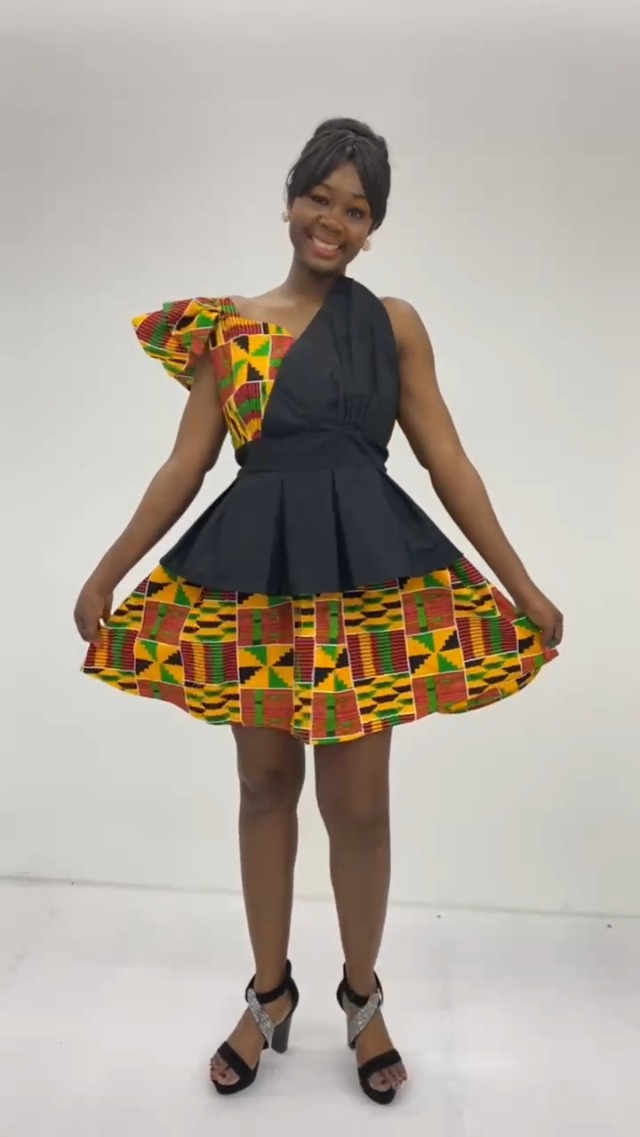 modern short african dresses for ladies Watch Women One Shoulder Summer Dress on Amazon Live elegant african dresses