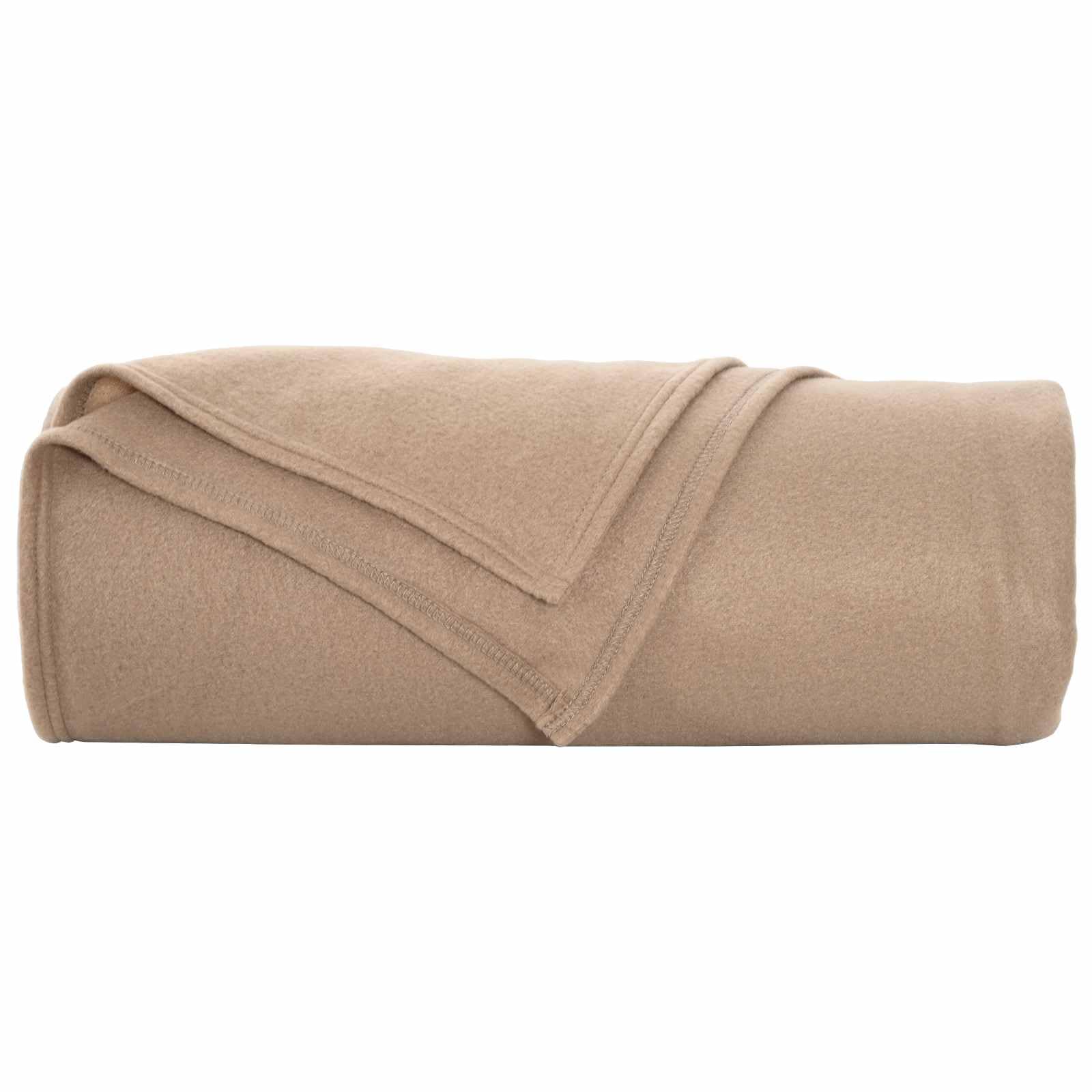 Wohndecke Kamel 280x210 cm 0.8 kg Fleece Wurfdecke