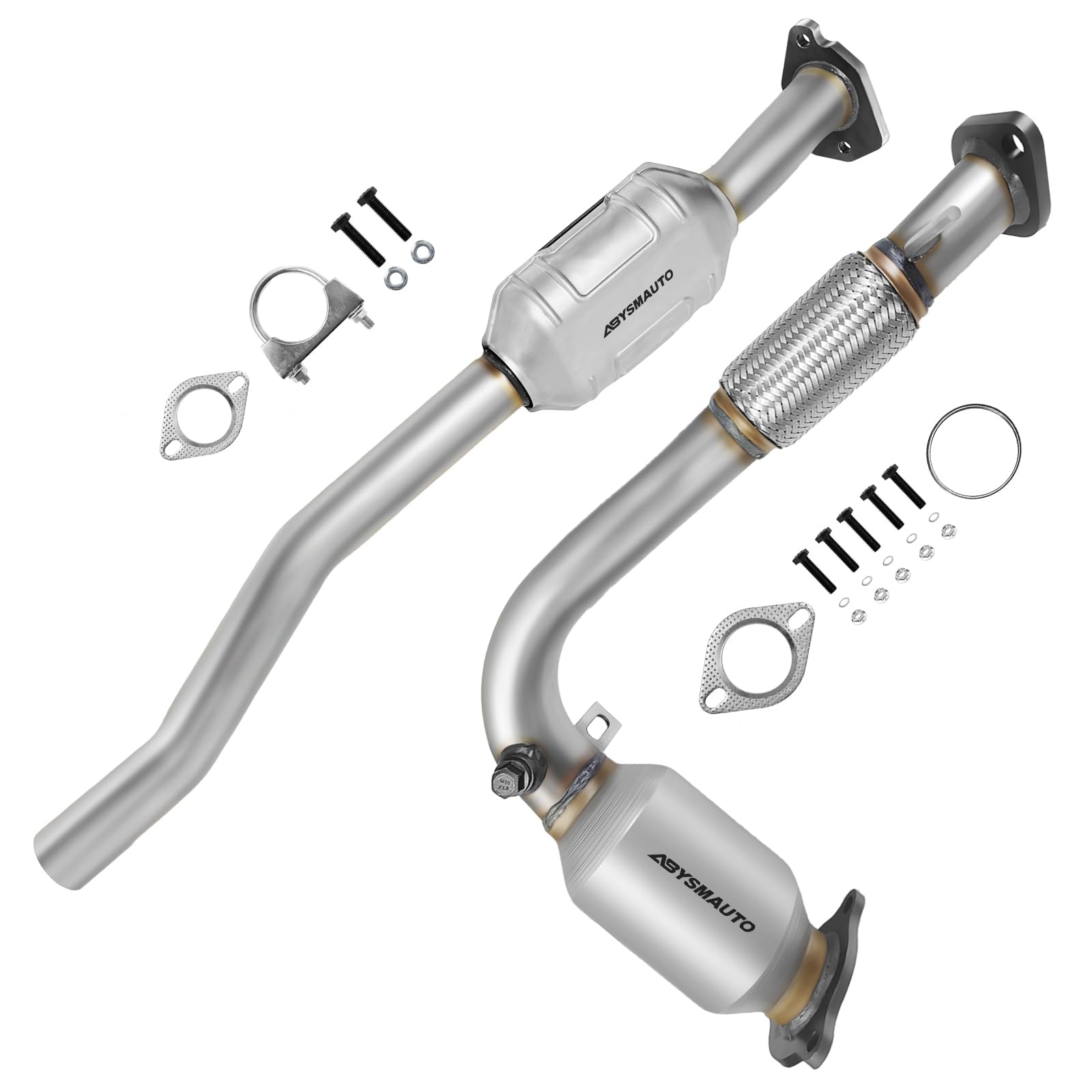 Catalytic Converter Direct-fit Compatible with Chevrolet Equinox, GMC Terrain 2010 2011 2012 2013 2014 2.4L l4 Front Rear Catalytic Convertor 54850 50507 (EPA Compliant)