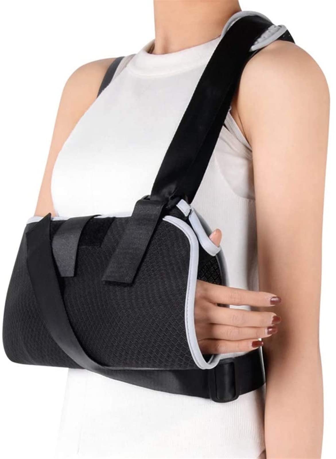 Cabestrillo para Brazo con Correa para Hombro para Brazo Codo Fijo Y Estable, Brazo De Tela Transpirable para Vendaje De Muñeca, Soporte para Hombro