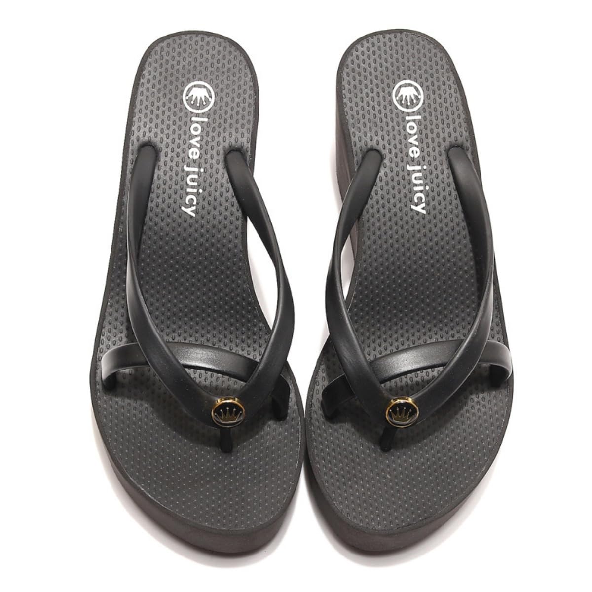 Chanclas de tacón de cuña Plataforma Mujer Babouches de playa Verano Zapatillas para mujer