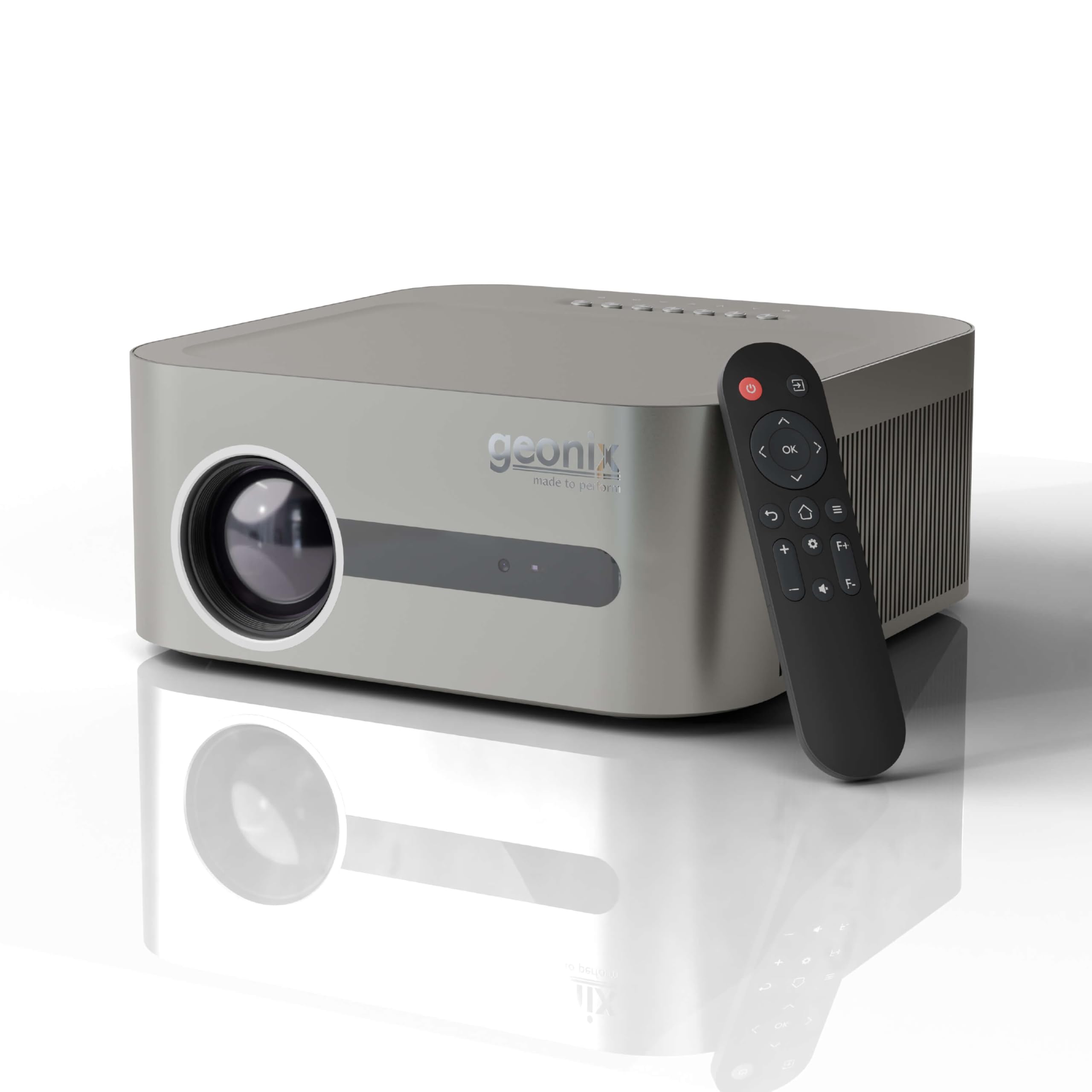 Geonix Vista V10 Smart Projector | Full HD 1080p, 4K Decoding, 8000 Lumens, Dual WiFi, Android OS, Auto Focus, 32GB Storage, Digital Keystone, 10W Sound, 50000H Lamp Life | Cinema-Style Home Theater-image-32