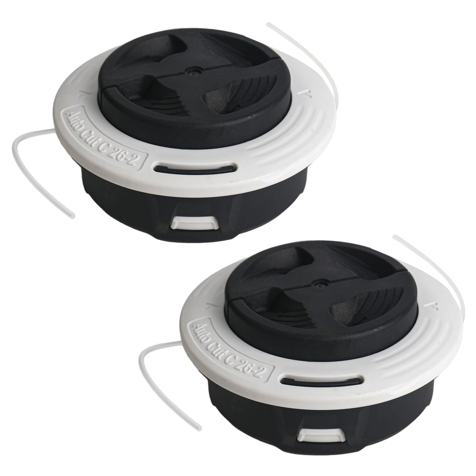 2 piezas de cabezal de corte para Stihl Autocut C26-2, piezas de repuesto de hilo para desbrozadora Compatible con Stihl FS para FS56 FS55 FS80 FS85 FS85 FS91 FS90R FS90 FS94 Accesorios de