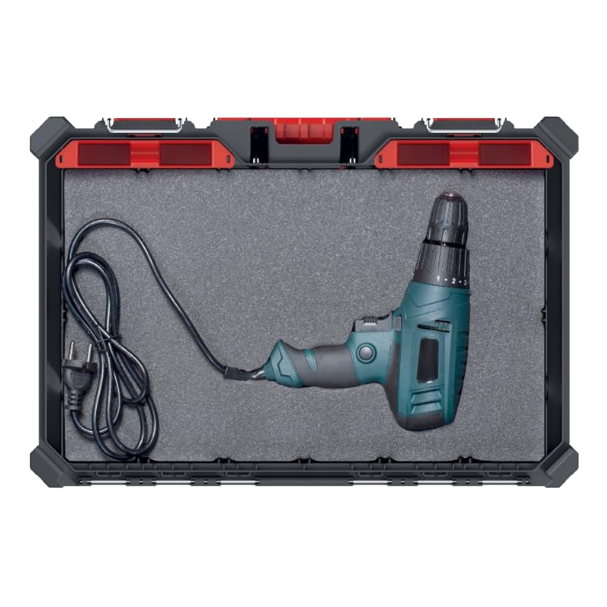 Tool box Foam Cut Insert and Peel Customisable Foam Sheets Inserts Organiser Grey (3cm x 47.5cm x 28.5cm)
