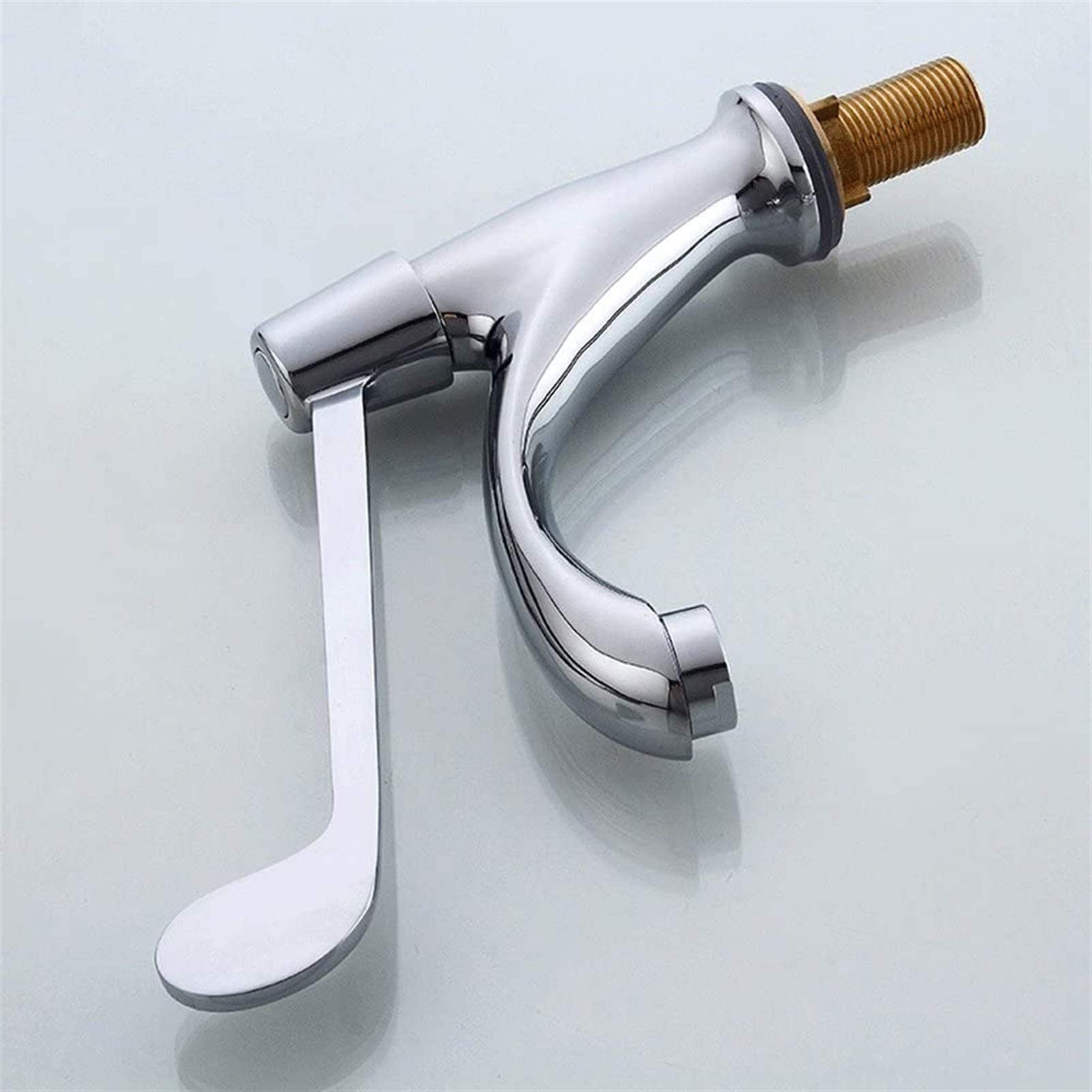 Grifos De Cocina, Grifo, Grifo De Baño, Grifo Mezclador Monomando De Cobre con Codo Táctil, Grifo Moderno De Laboratorio, Grifo De Hospital con Mango Largo.