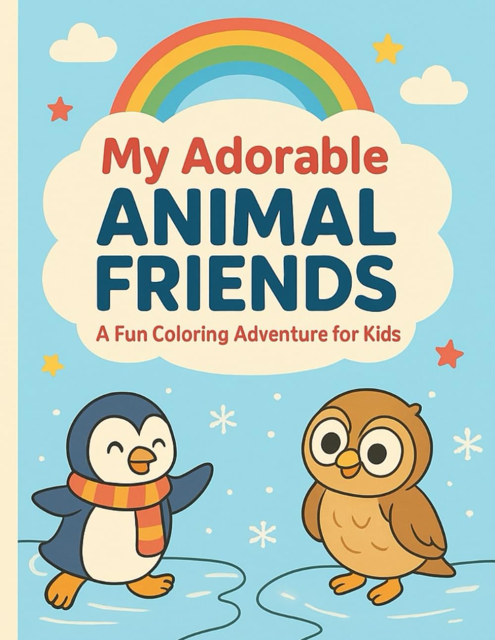 My Adorable Animal Friends: A Fun Coloring Adventure for Kids