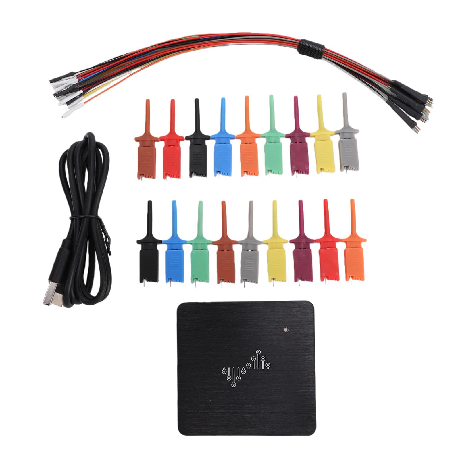 Akozon Analizador Lógico USB, Capturador de Señales de 16 Canales 100 MHz