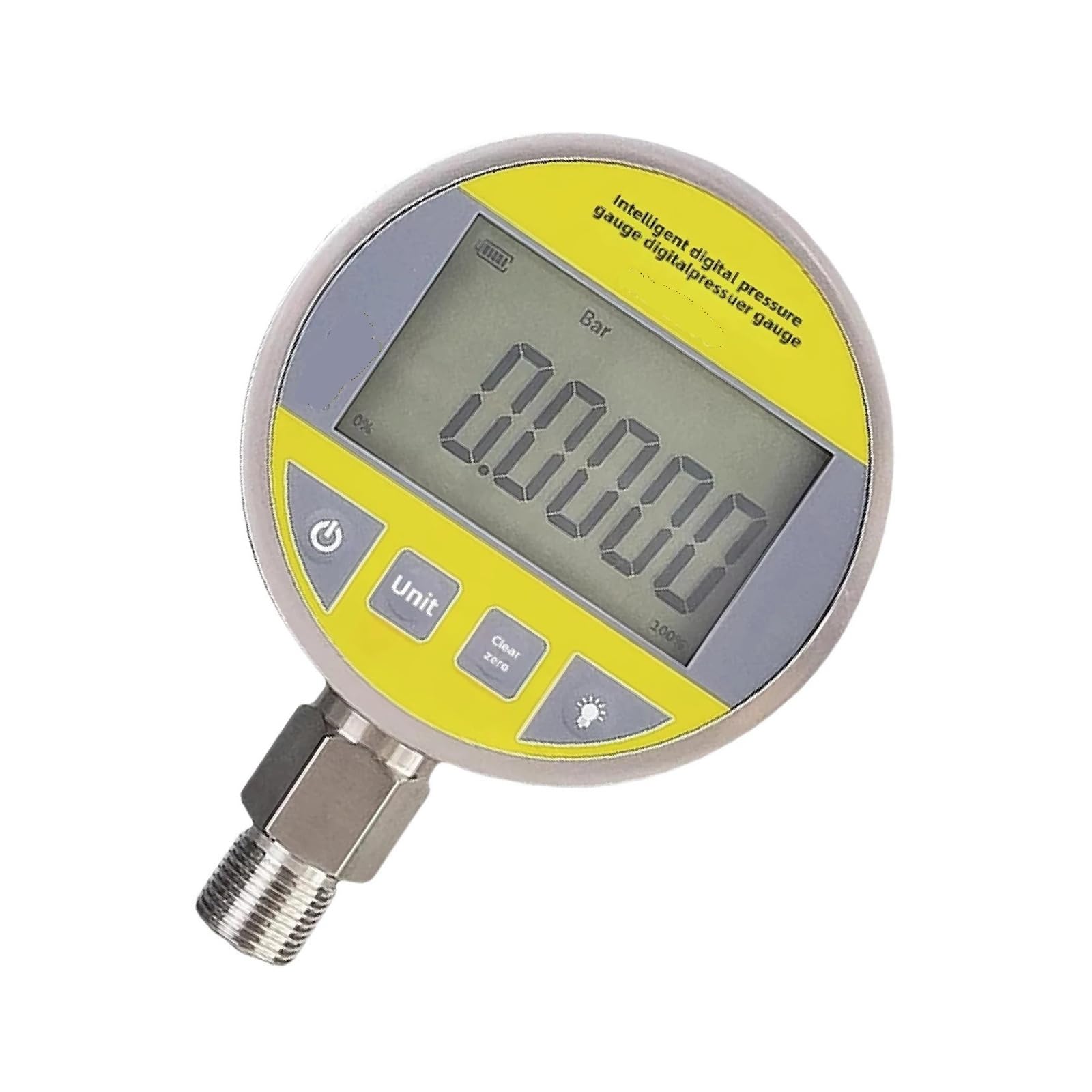 Manómetro, Manómetro digital de 0-0,16 MPa, herramienta calibración manómetro LCD inteligente alta precisión