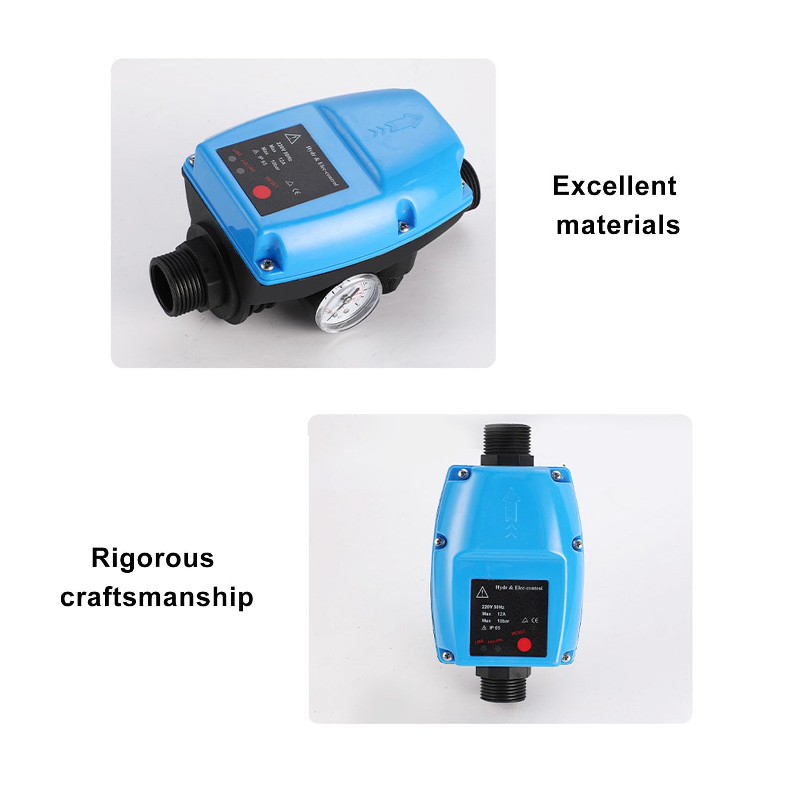 CHICIRIS Bomba de Refuerzo de Presión Automática de Agua de 1.1 KW para el Hogar con Diseño Integrado y Voltaje Constante