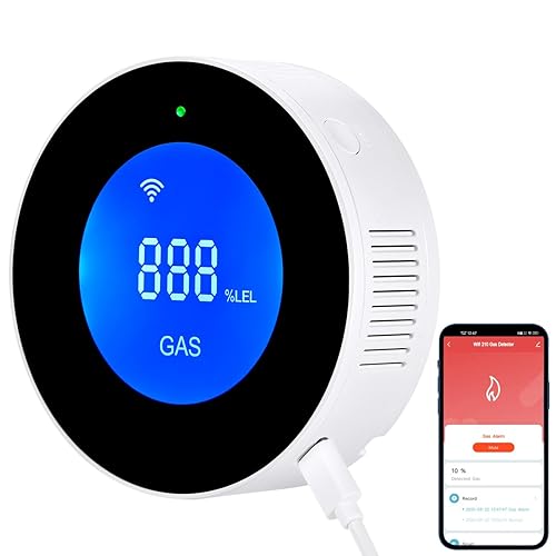 D MODUN WLAN -Gasmelder, tragbarer Gasleckalarm, kompatibel mit Smart-App, Tuya,