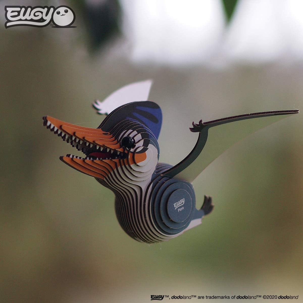 Eugy Pterodactyl Dinosaur 3D Puzzle, 30 Piece Eco-Friendly Educational Toy Puzzles for Boys, Girls & Kids Ages 6+