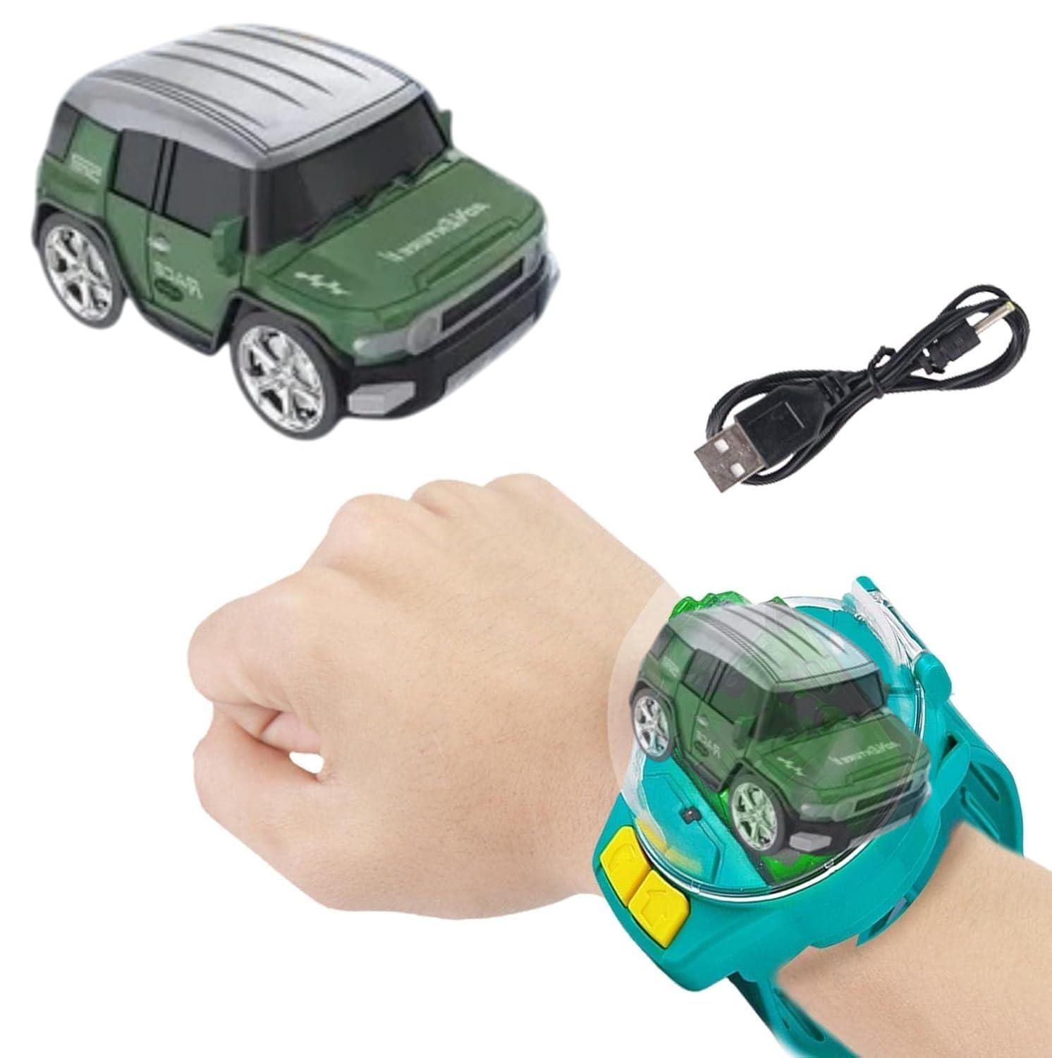 Remote ControlledCar RC Toy, Mini Watch Remote Control Car Toy for Racing Racing of Boys/Girls for Birthday, Christmas (Hummer Car)-image-41