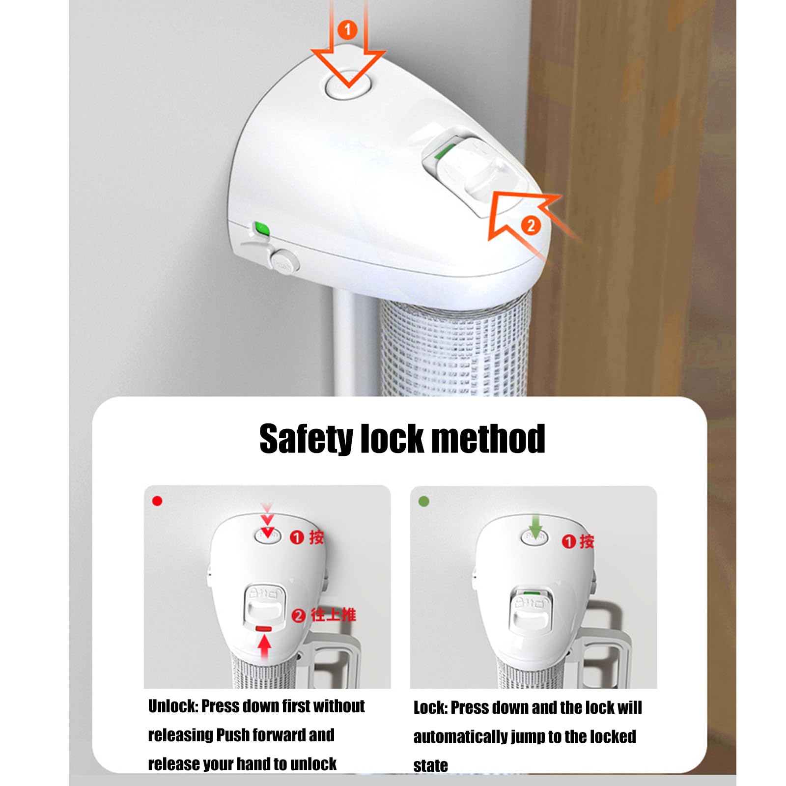 Regolabile Baby Scale Guard Pet Cancelli Retrattili Retrattili Recinzione Scala Barriera Porta Guardia Per Uso Domestico Interno Retrattile Pet Dog Gates