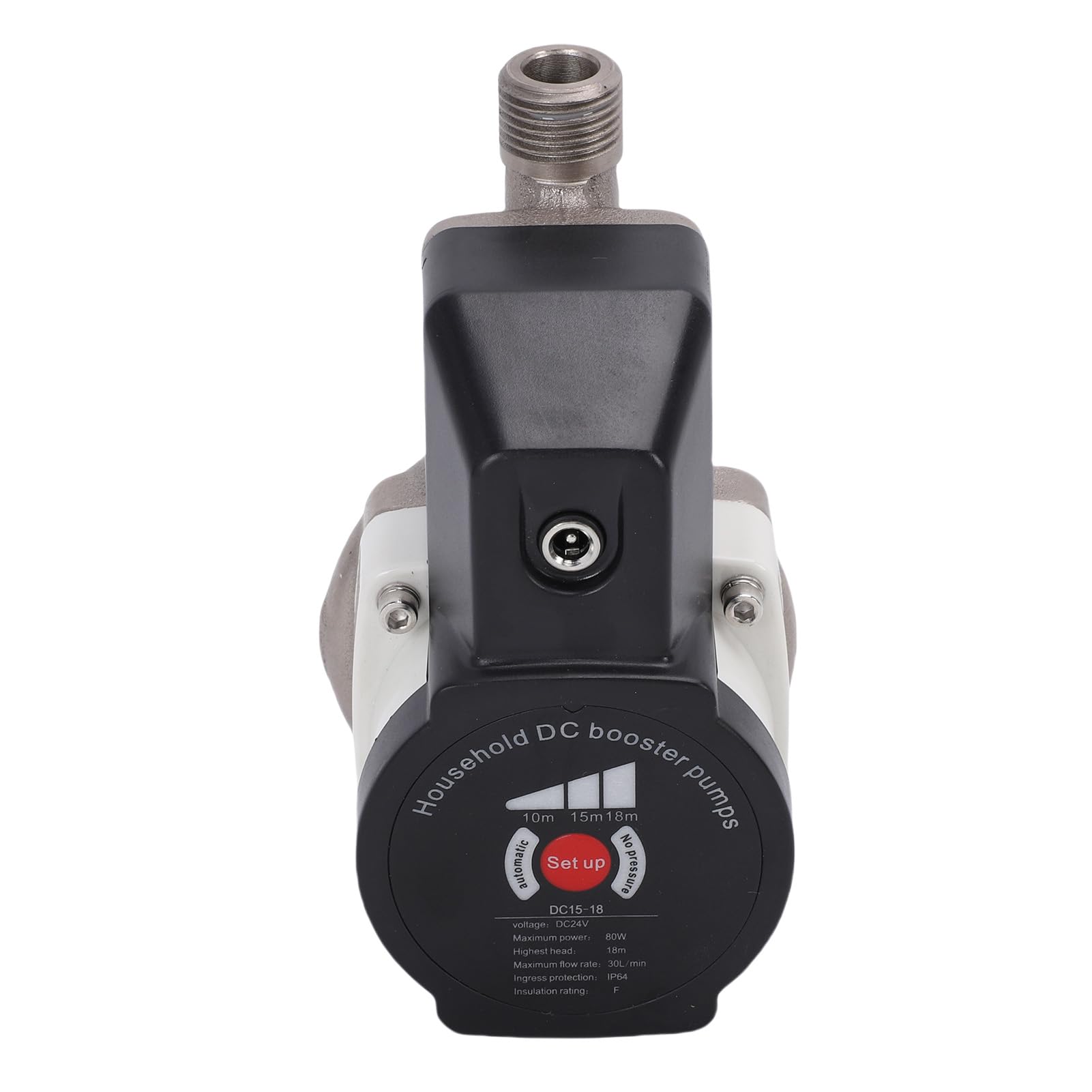 Headerbs Pompa Booster Intelligente per la Pressione Dell'acqua 475,5 | Ghisa e Acciaio Inossidabile, Interfaccia NPT da 1/2 Pollice, Doppia modalità Automatica/manuale, Bassa rumorosità 40 DB,