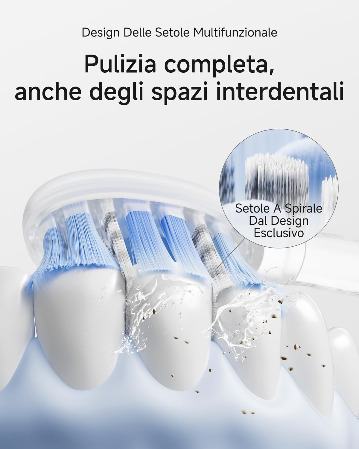 Laifen Wave Pro Spazzolino Elettrico Sonico per Adulti – Spazzolino Sonico con Oscillazioni a 60°, App Intelligente, Batteria da 70 Giorni, 2 Testine, Impermeabile IPX8 (Alluminio Argento)