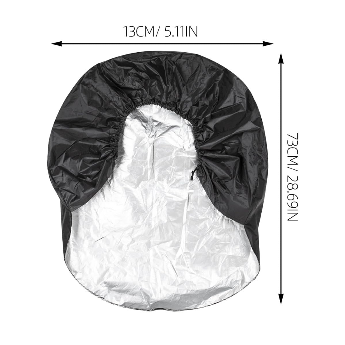 Operitacx Copertura per Pneumatici 4 Pezzi in Poliestere 190t Resistente All'acqua ai Raggi Uv, Protezione per Ruote Camper e Roulotte, per Esterni e Antifango