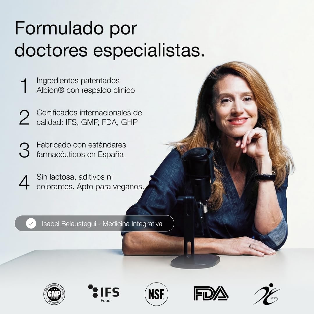 ZZEN Magnesium 7+ Magnesio Complex de 249 mg con Bisglicinato, Malato, Citrato, Carbonato, Taurato, Glicerofosfato y Gluconato, 60 Cápsulas Aptas para Veganos y Libres de Gluten