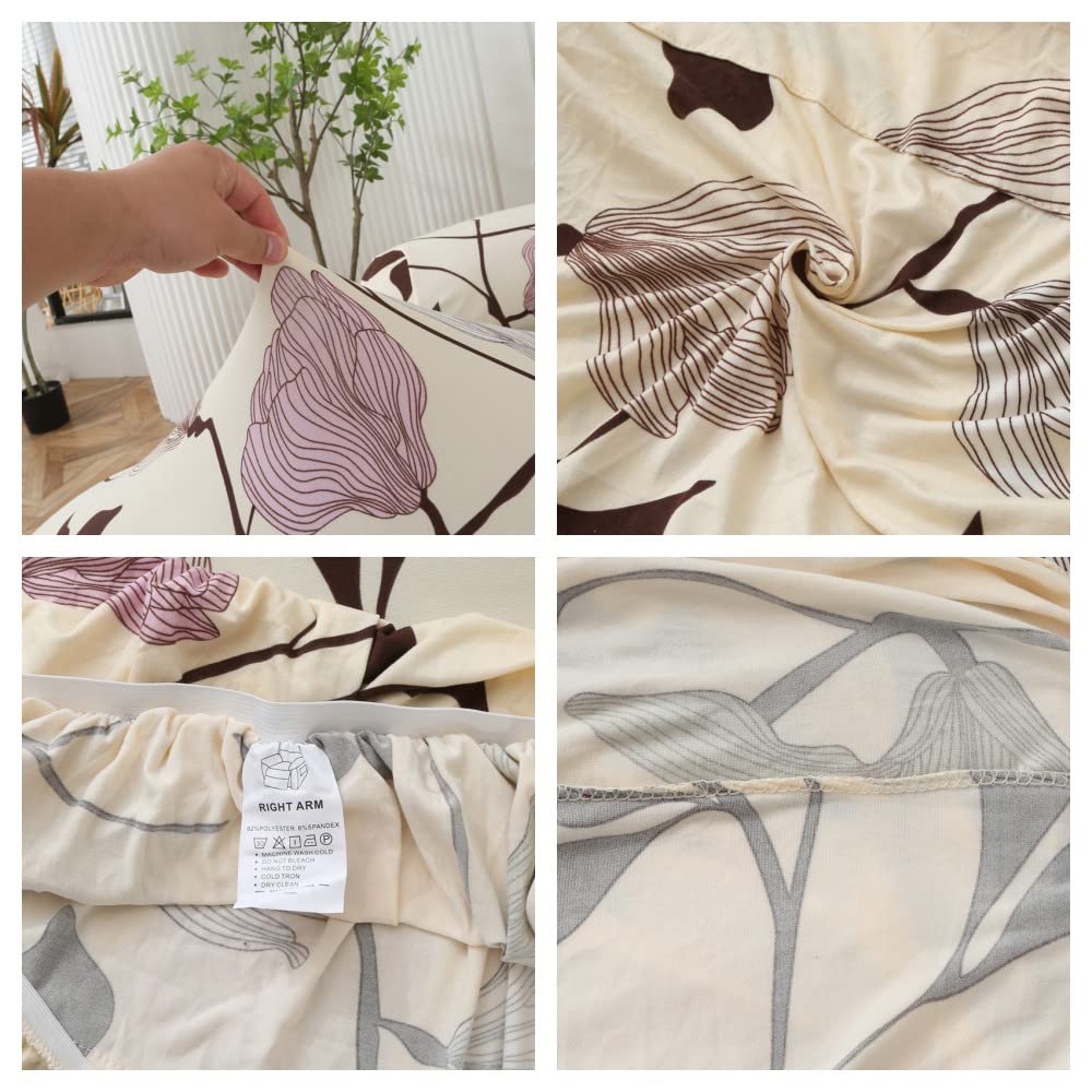 Highdi Copripoltrona Relax Reclinabile 4 Pezzi - Elasticizzato Con Tasche, Morbido E Antiscivolo, Stampa Moderna (Ragnatela), Protezione Completa