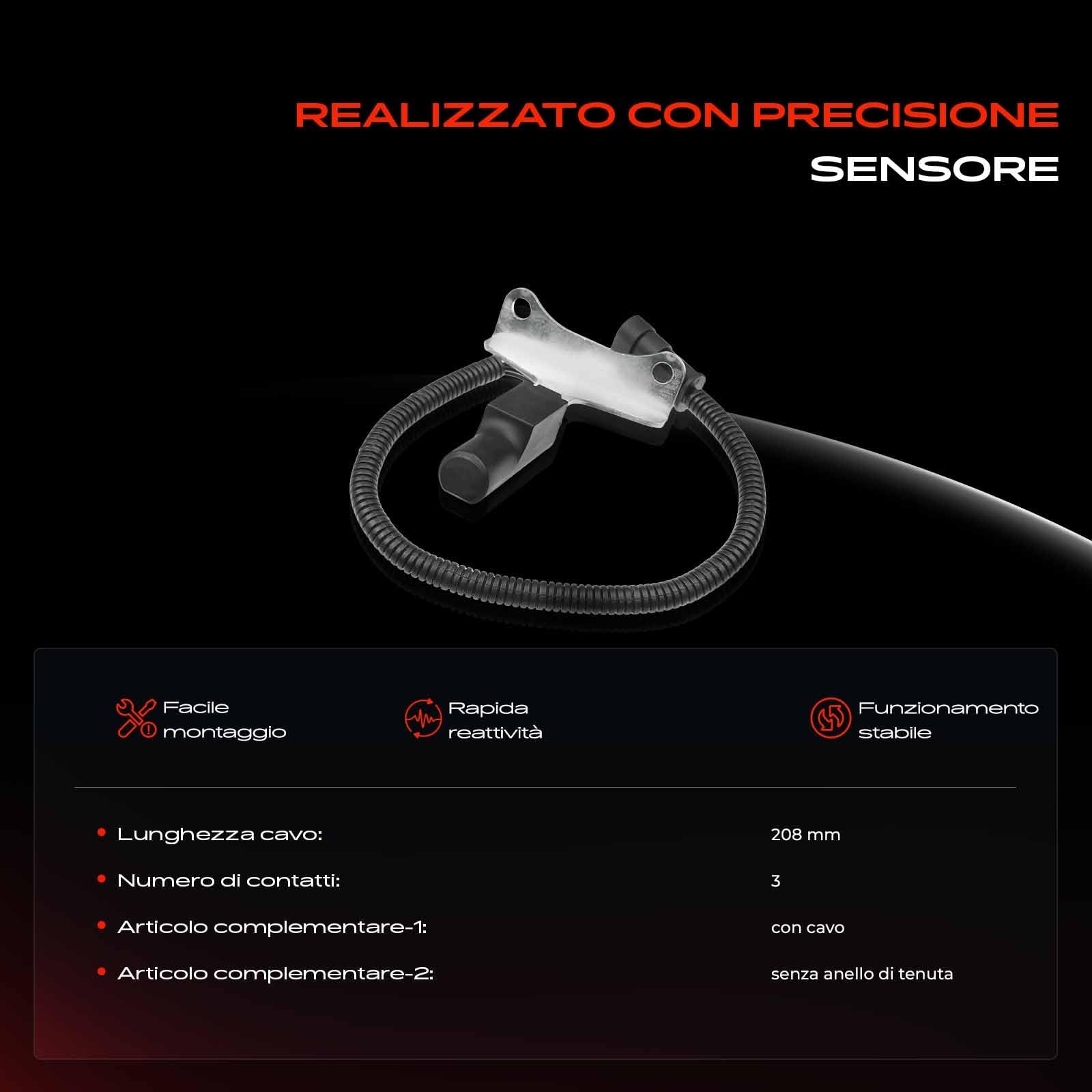 Frankberg Posizione dell'albero Motore Sensore dell'albero Motore Compatibile con Grand Cherokee I ZG ZJ Ramcharger Replace# 56026701,70104291