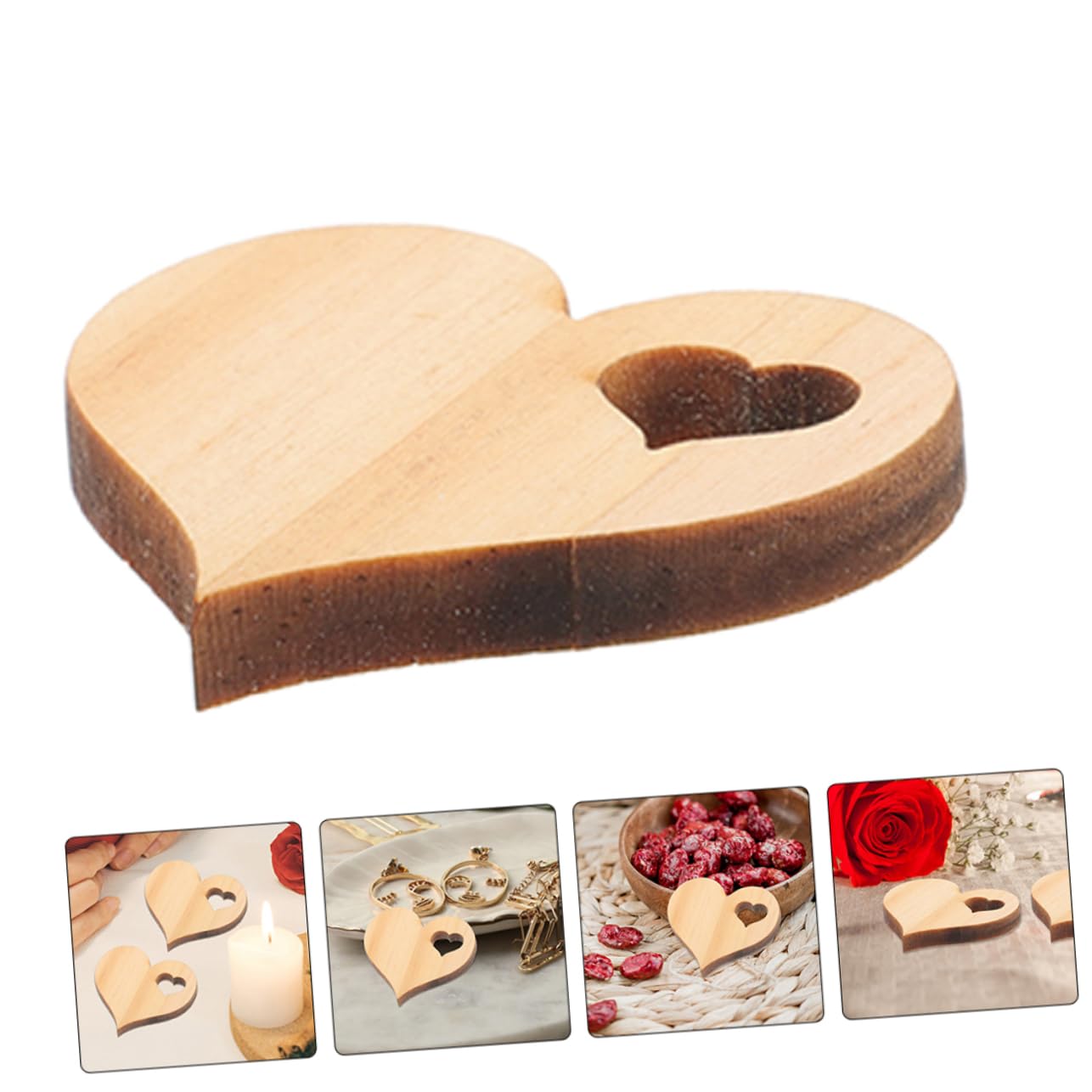 SHINEOFI Rebanadas De Corazón De Madera Sin Terminar Decoracion Pared Decoracion De Pared Corazones Para Manualidades Artesanía Amar Rodajas De Madera Para Bricolaje 100 Piezas X 4