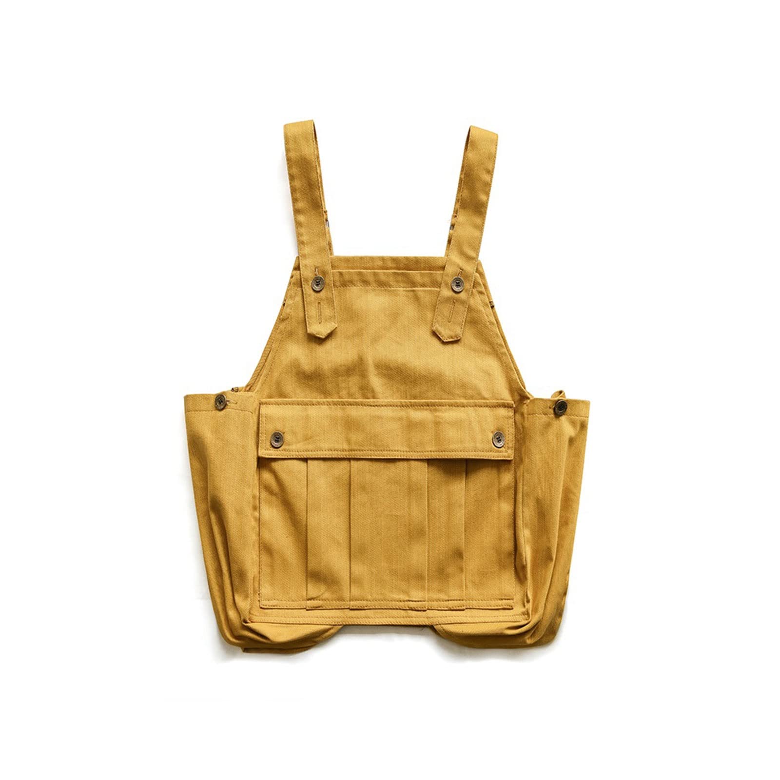Tablier de jardinage, camping, charpentier en denim, vêtements de travail pour homme et femme, vêtements de fleuriste (jaune), jaune, taille unique