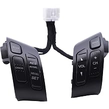 35880-SDB-A21 Steering Wheel Mounted Volume Cruise Control Switch Button Compatible with for Honda Accord 2003-2007, Steering Wheel Cruise Control Switch for Honda Odyssey 2003-2008