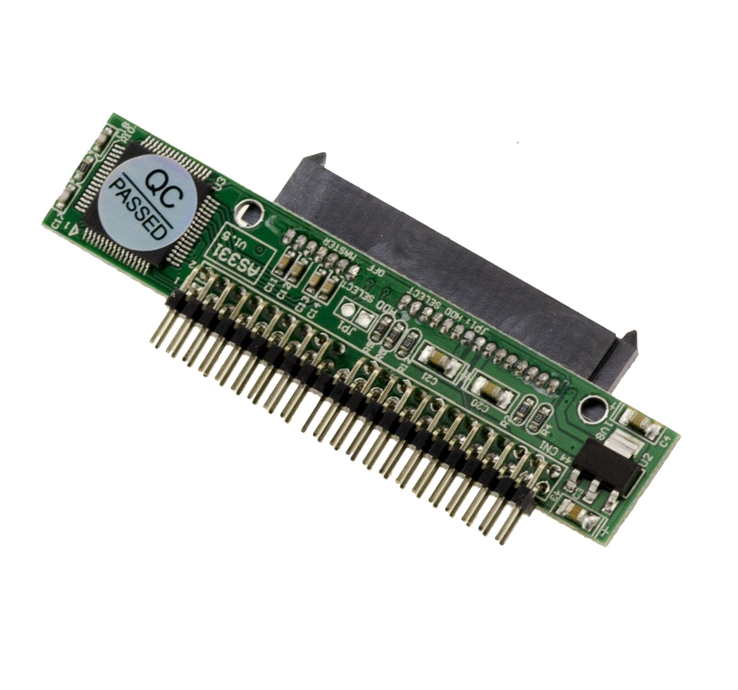 Parallel converter for SATA 2.5 to IDE 2.5 44 pin hard drives to replace an IDE laptop drive with a SATA drive