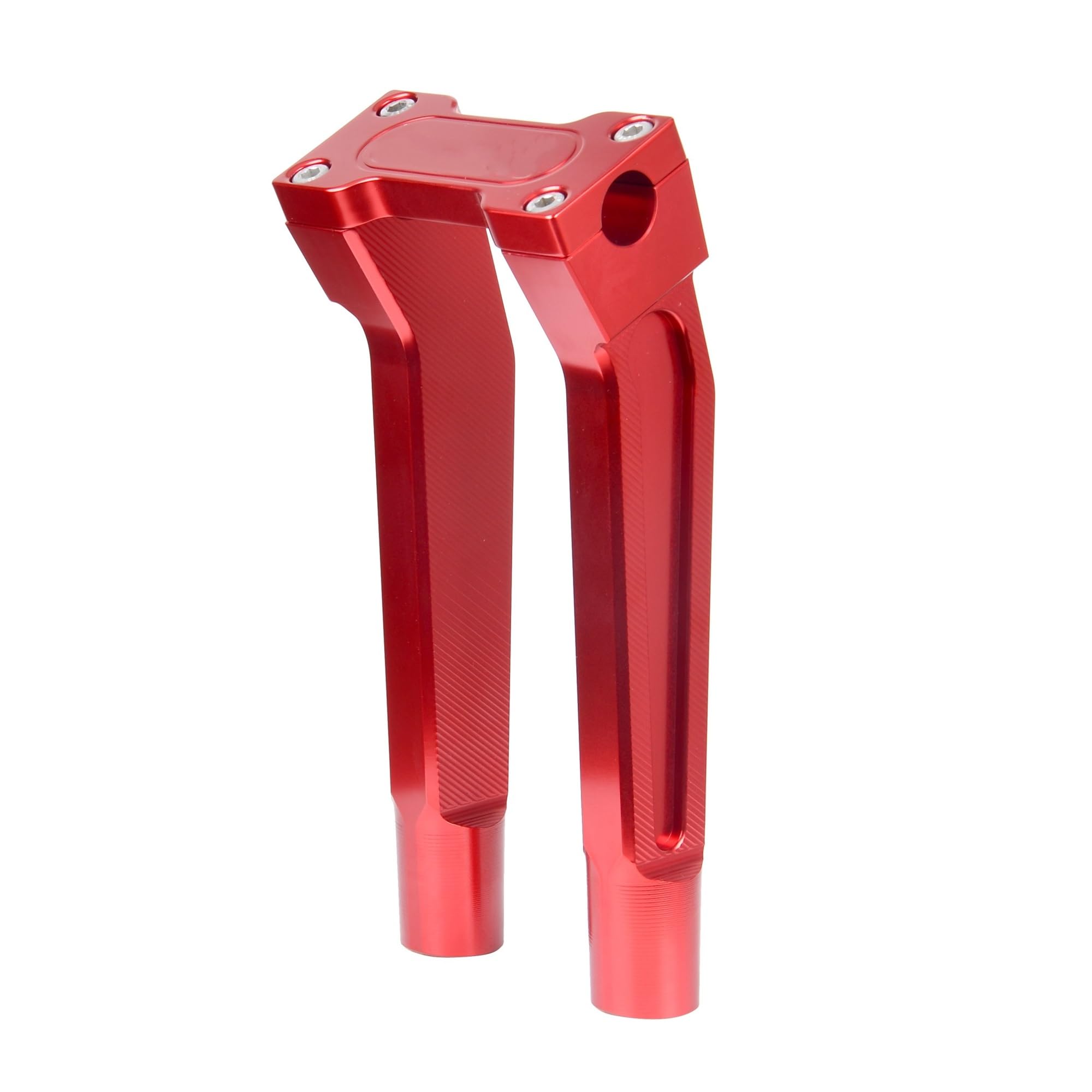 Motocicleta Elevador Manillar Abrazaderas para Manillar De Motocicleta 6" 8" 10" para Dyna para Street para Bob para Softail para Sportster Elevadores Piezas Moto(10inch Red)