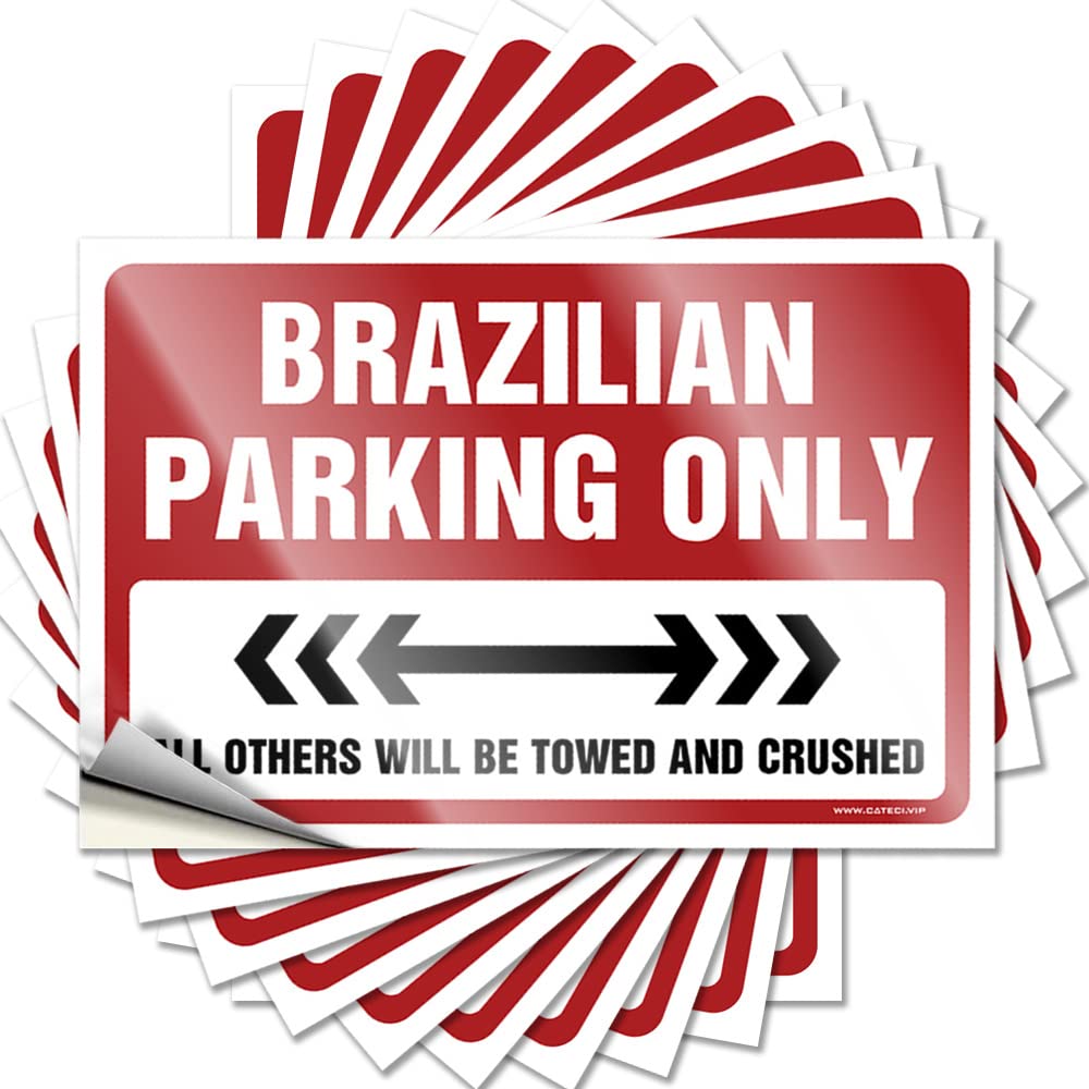 Saying Winter Custom Stickers, Haves Waterproof Brazilian Parking Only for Hydro Flask | Fuzzy Vinyl Decals for Classroom Holiday Gift(8X12CM)