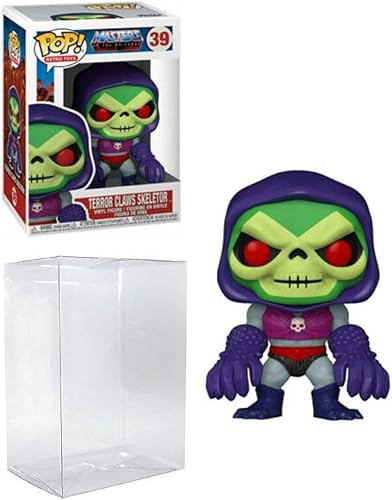 Terror Claws Skeletor Pop #39 Retro Toys Master s of The Universe Figura de vinilo (empaquetado con protector EcoTek para proteger la caja de