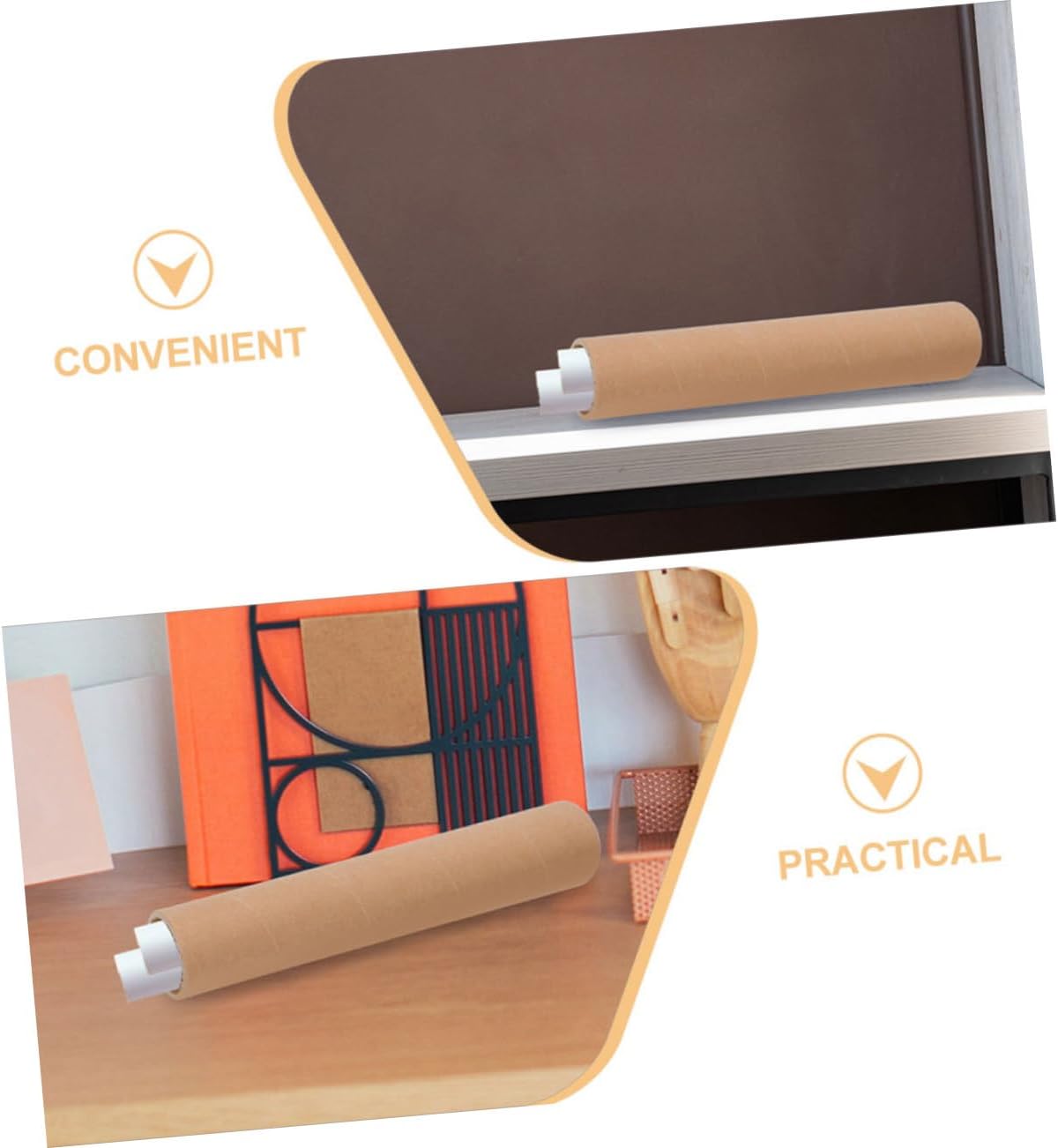 2pcs Heavy-duty Poster Mailing Tube with End Caps Document Storage Tube for Artwork Transport x Safe Shipping and Storage
