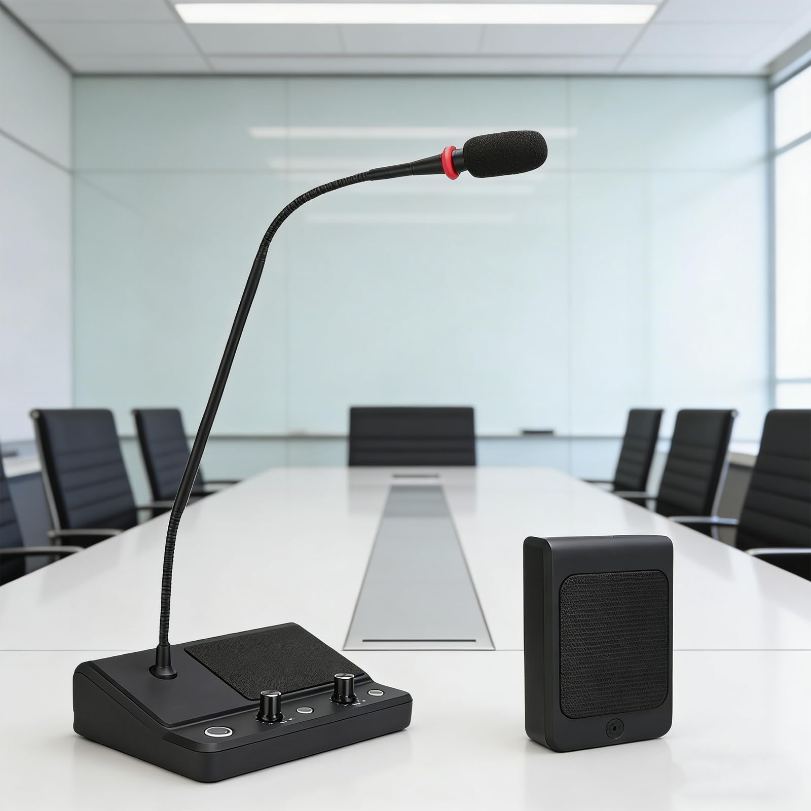 Sistema de intercomunicación totalmente automático, comunicación de doble vía, diseño antiinterferencia, resistencia a la flexión de 360°, ideal para tiendas, oficinas, hospitales, bancos