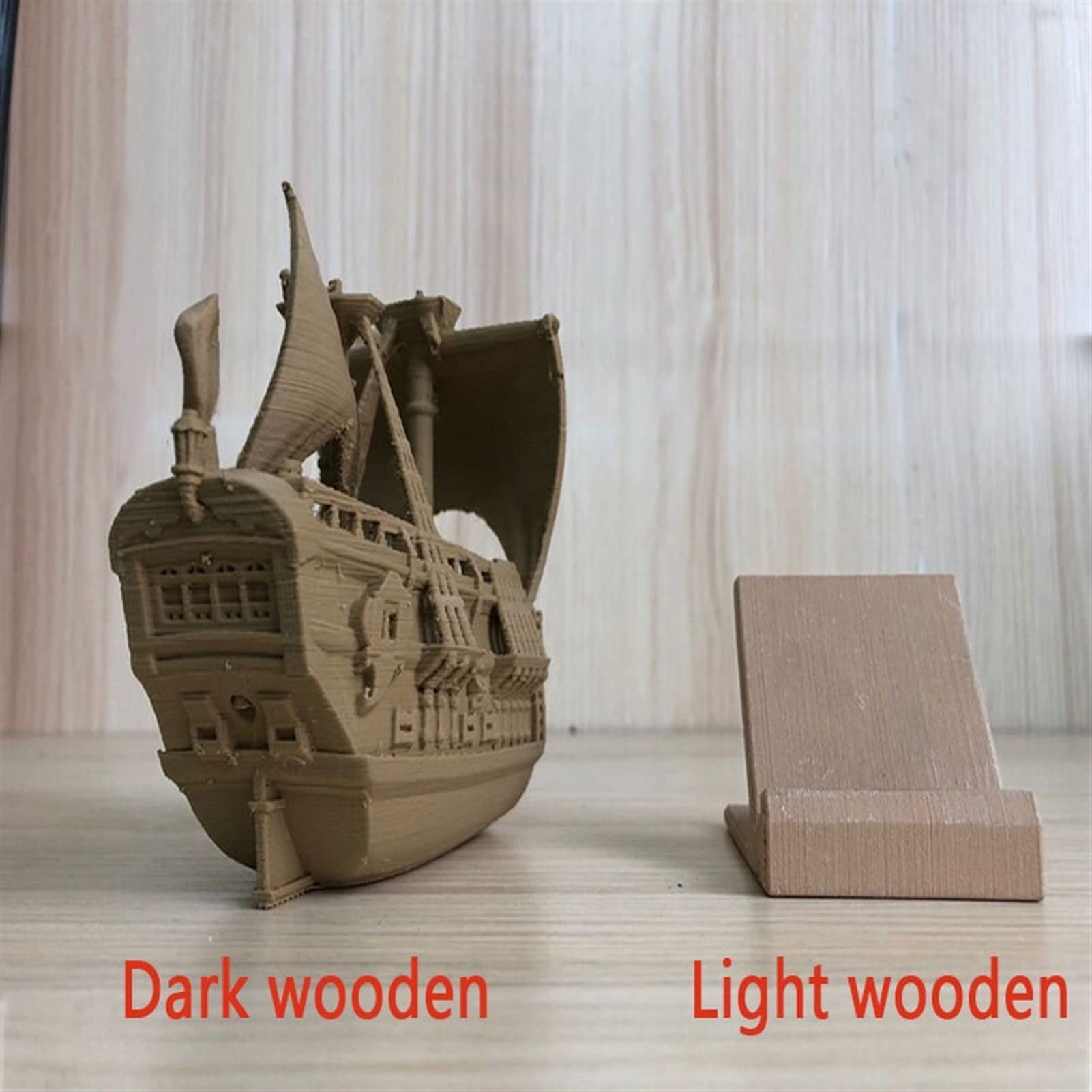 Filament Imprimante 3d,Filament pla Bois Filament PLA 3D Printer 1.75mm 250g / 0,5 kg / 1 kg 3D Matériel d'impression Lumière rouge foncé en bois Couleur Filaments No Bubble (Color : Light Wood 1Kg)