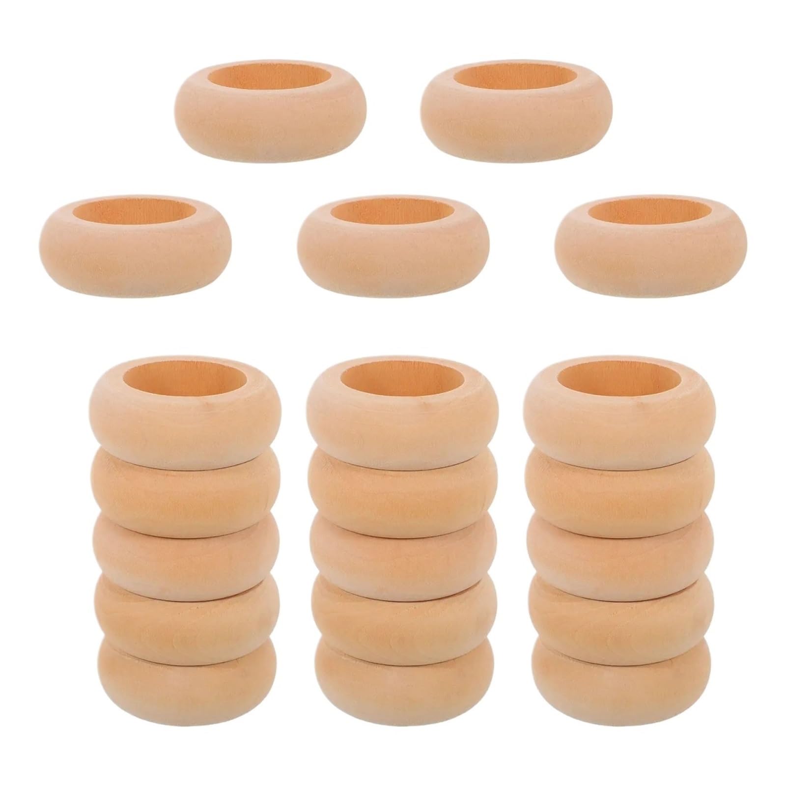 Rond de Serviette en Bois 20 Ronds de Serviette en Bois