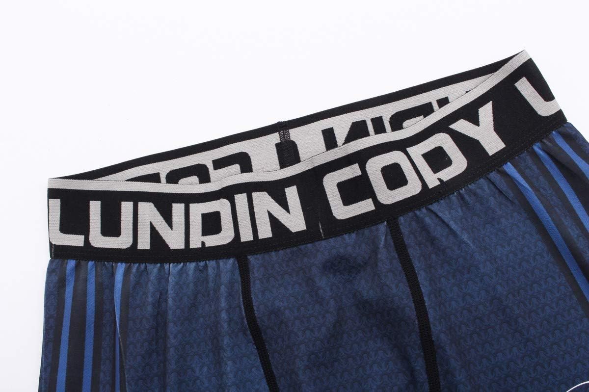 Red Plume Men's Compression Pants Quick Dry Cool Baselayer Leggings Workout Active Sport Printing Pants - Image 4