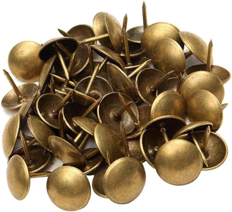 THE Style Sutra® 100 x Antique Copper Tacks Nails Furniture Decor Bronze Stud Pins 10x10mm