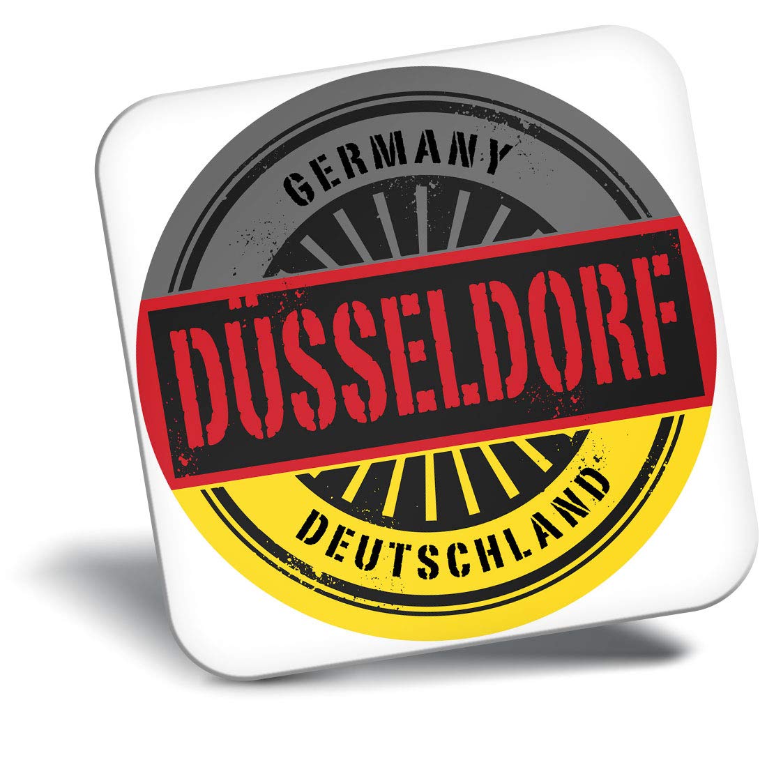 Destination Vinyl Ltd Fridge Magnet - Dusseldorf Germany Deutschland 6020