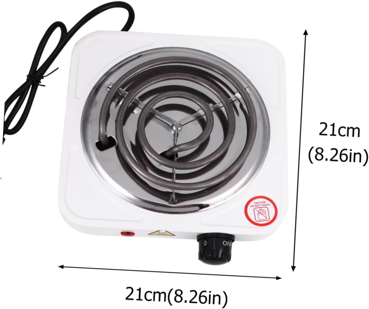 Ciieeo 1000W Temperature Electric Stove Burner Compact Heater for Quick Heating Overheat Protection for Travel and Extra Cooking Surface US Plug