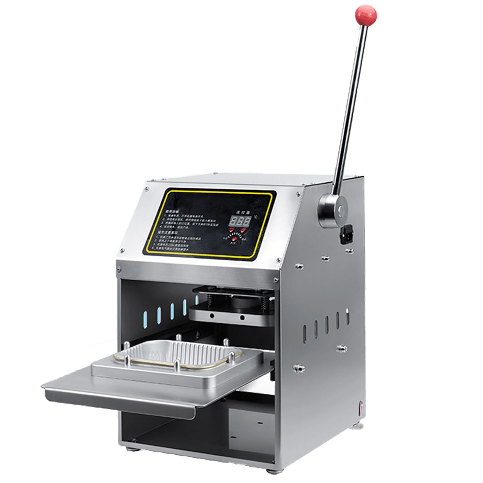 AYCDL Fresh Box Sealing Machine,Food Sealing Packing Machine, 1100W Takeaway Food Packaging Machine,for Beverage Shop,161x112mm