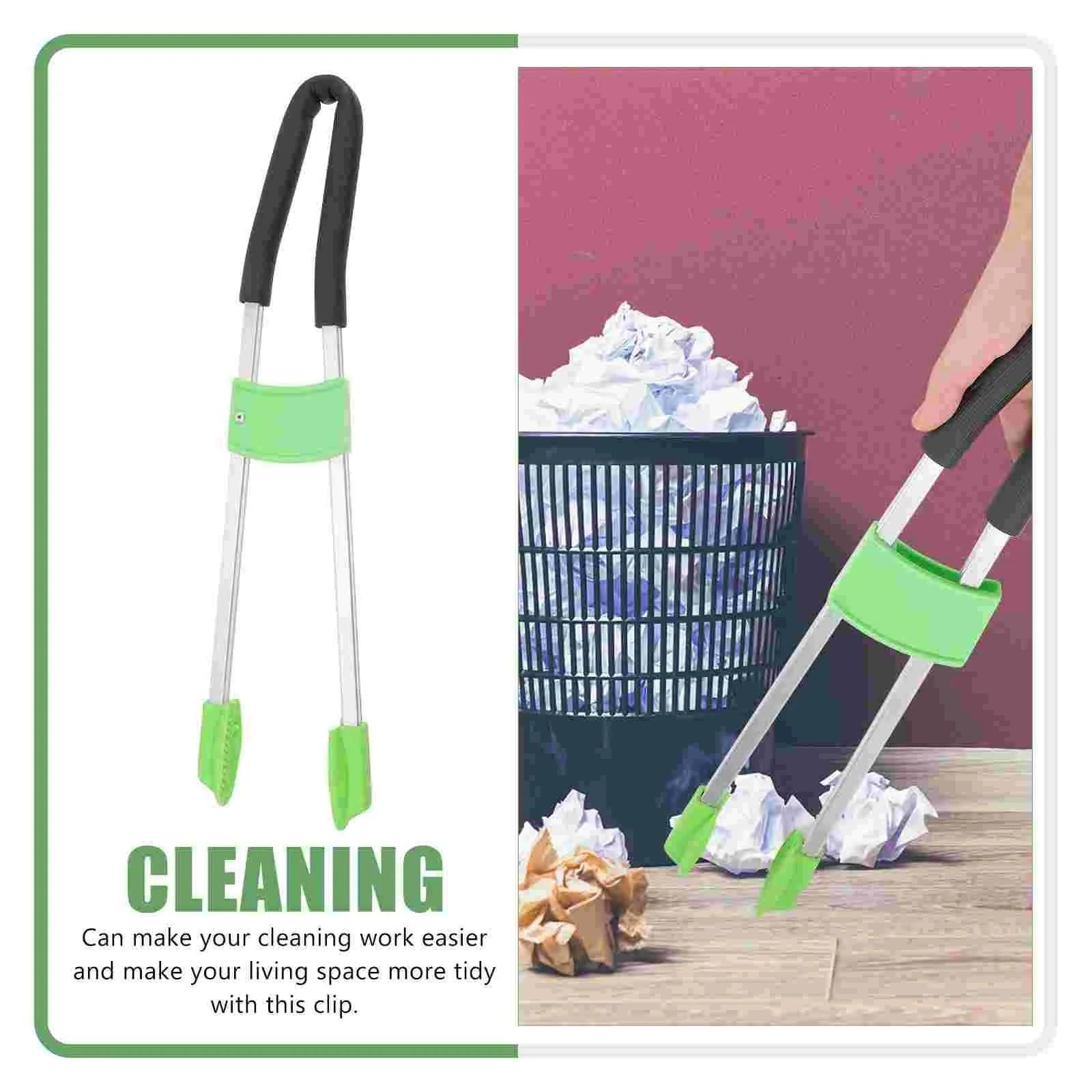 2 pz Raccoglitrice di Spazzatura Grabber Pick Pinze Reacher Clip Up Cartella Lettiera Morsetto Pulizia PRO Alluminio Bastone per Raccogliere Rifiuti