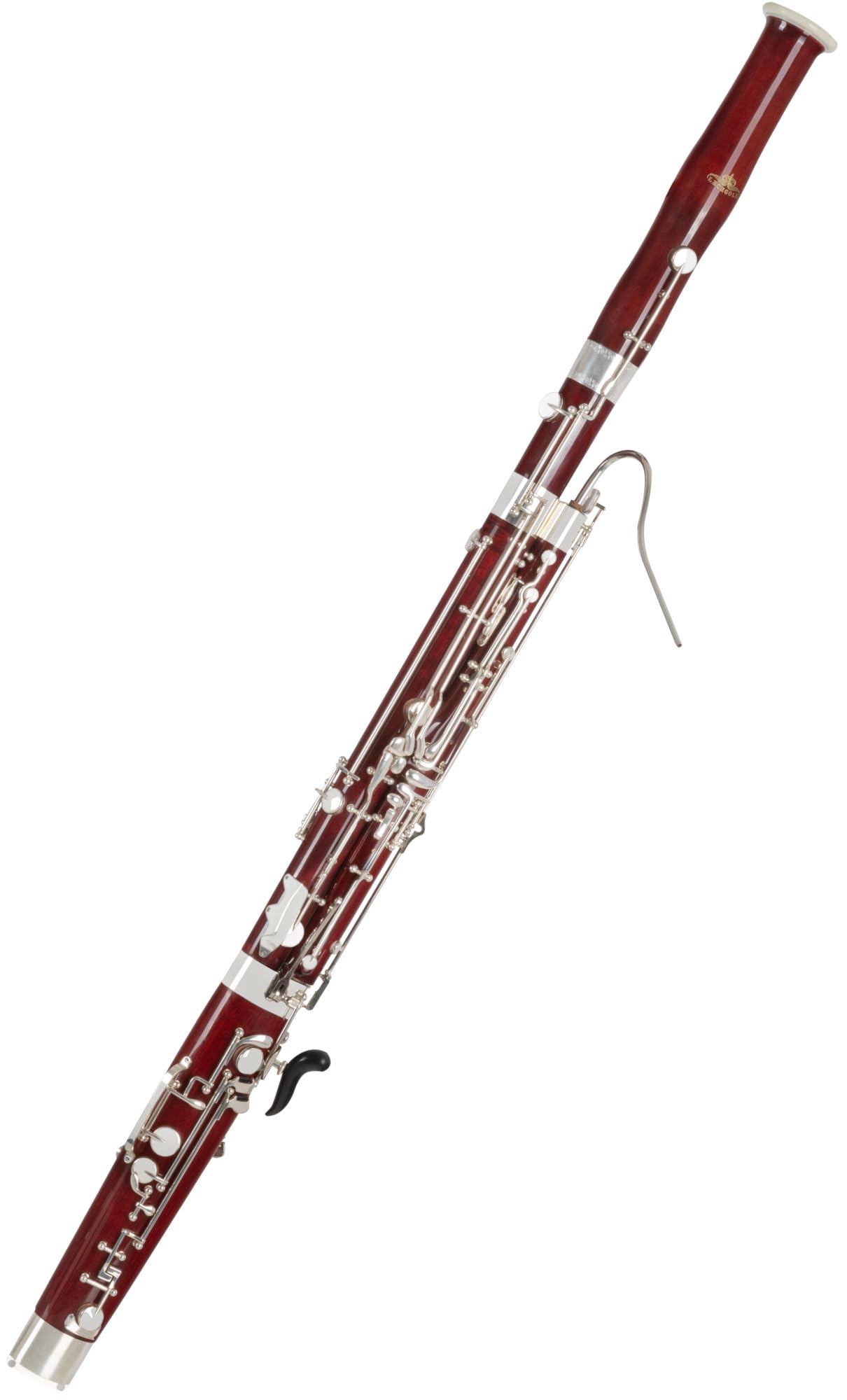 CF-25GM fagot "Gentleman" zestaw – nastrój C – drewniany instrument dęty z klonu, lakierowany na wysoki połysk – dla początkujących – w zestawie podwójna rura, etui na liście, uchwyt