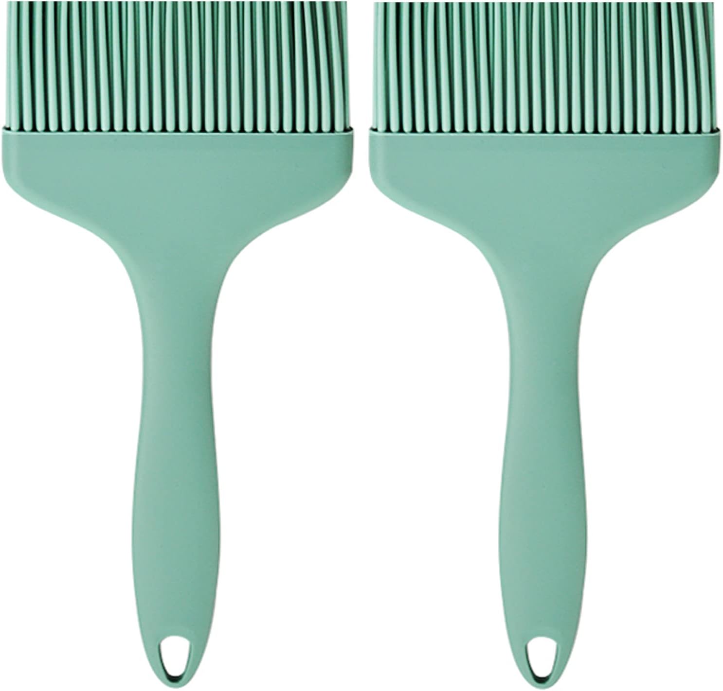 Basting Brush Silicone Pastry Baking Brushes Large Grill BBQ Sauce Marinade Meat Glazing Oil Brush Heat Resistant, Kitchen Cooking Baste Pastries Cakes Desserts, Dishwasher Safe 2Pack (2)