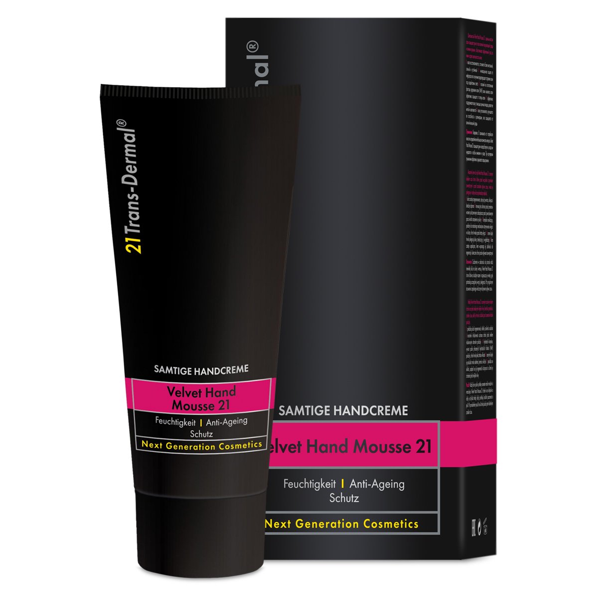 Velvet Hand Mousse 21 Handcreme mit Anti-Aging Effekt | Made in Germany | Handpflege mit UV-Schutz | intensive Feuchtigkeitscreme gegen trockene Haut | Anti-Falten Creme für Hände | 21 Trans-Dermal