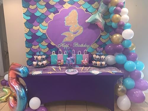 Miniatura 232 de FORLIFE Paquete de 6 manteles de elastano, de ajuste universal para mesas rectangulares de 6 pies, para patios, bodas, banquetes, fiestas