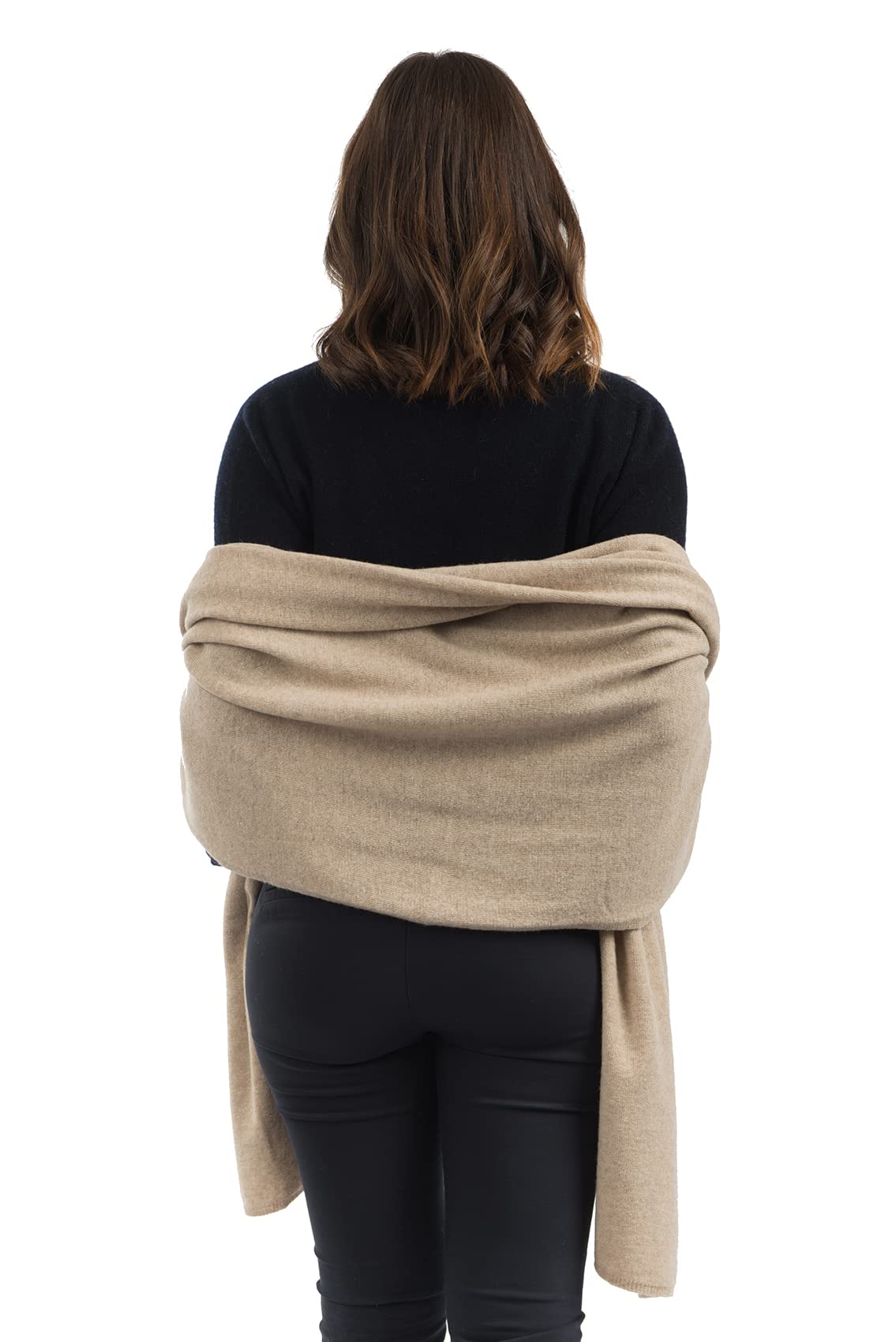 Dalle Piane Cashmere Damen Stola Kaschmir-Mix | Hochzeitsschal und Abendstola für Zeremonien und Reisen, 60x185 cm, vier Jahreszeiten, Geschenk für Sie, Made in Italy