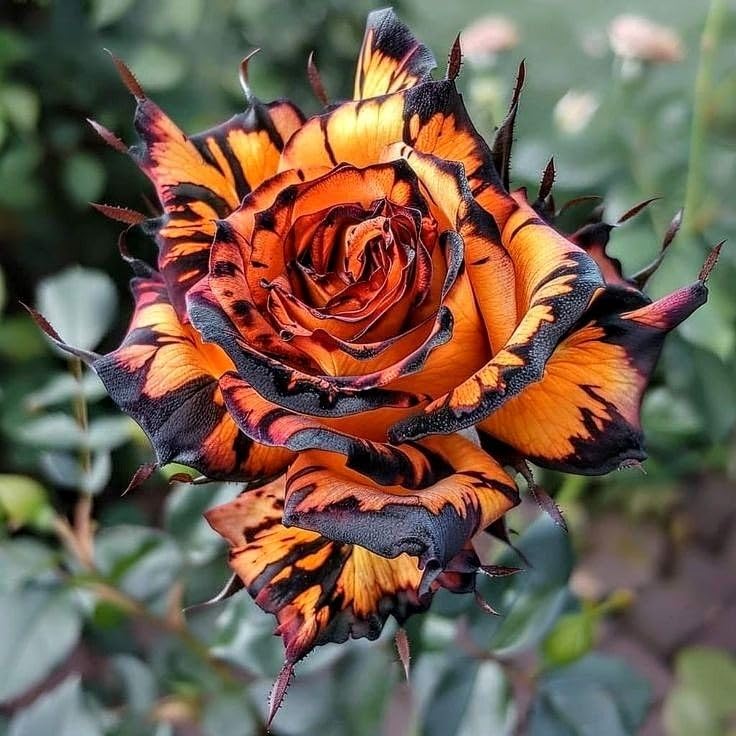 Rare Rose Plant - Hardy Perennial Rose Shrub - Richly Fragrant - Suitable for Potted and Ground Planting - Beautiful Balcony Decoration/that Grow Fast/Golden Jade Carving-1 Root-J